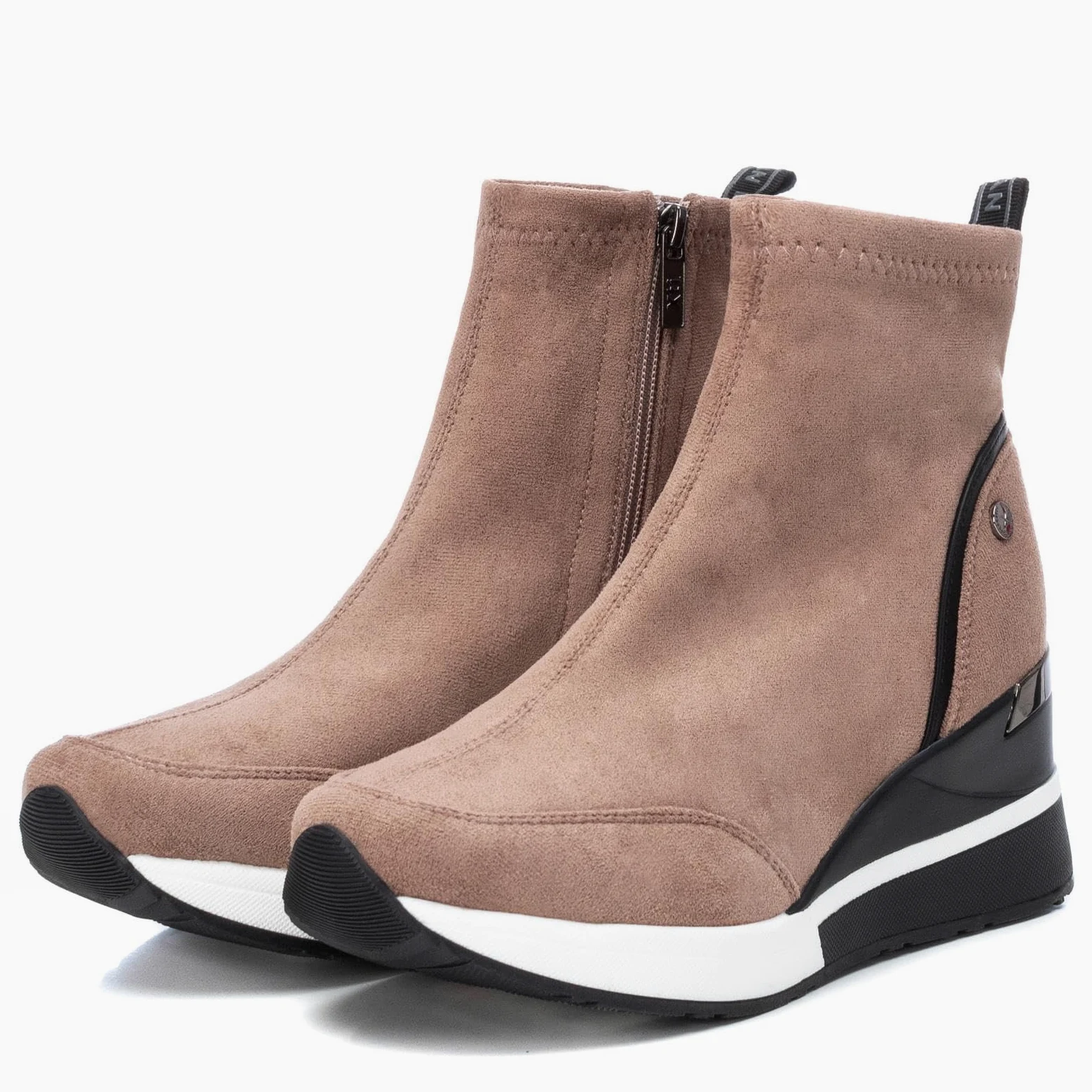XTI - Botines Planos 140057 Mujer Negro