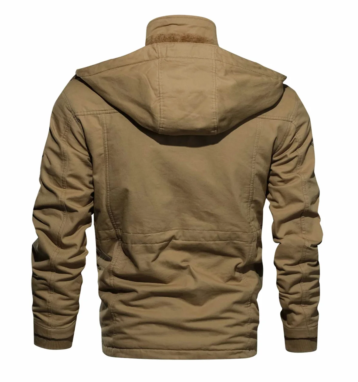KEFITEVD Parka de invierno para hombre Chaqueta abrigada de invierno con capucha extraíble Abrigo forrado Chaqueta de transición de invierno con forro polar Chaqueta