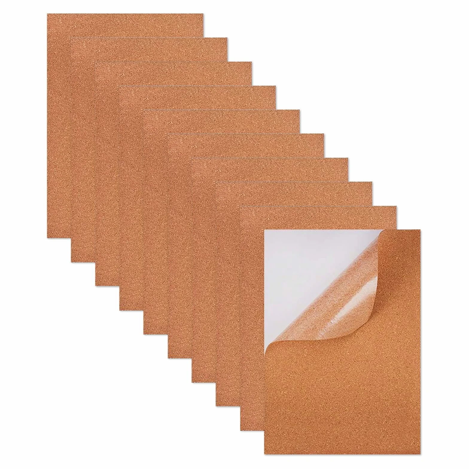 Sporgo Placas de Corcho Autoadhesivas 29,7 x 21 cm 3 mm para Manualidades Tableros de Notas