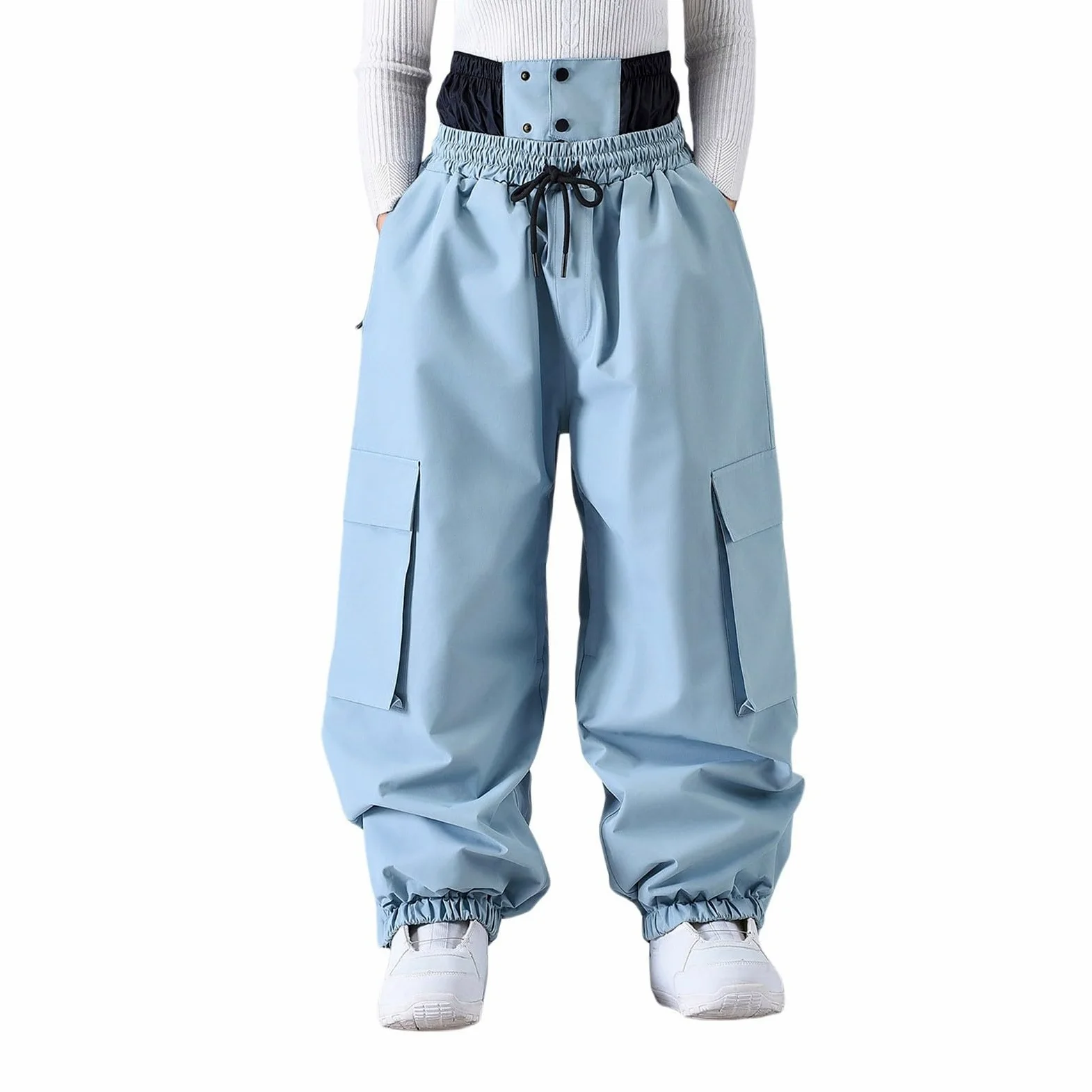 Generisch Pantalones de snowboard, pantalones de esquí de invierno, resistentes al viento, pantalones cargo aislados para actividades al aire libre en climas fríos y montañismo, senderismo y trekking