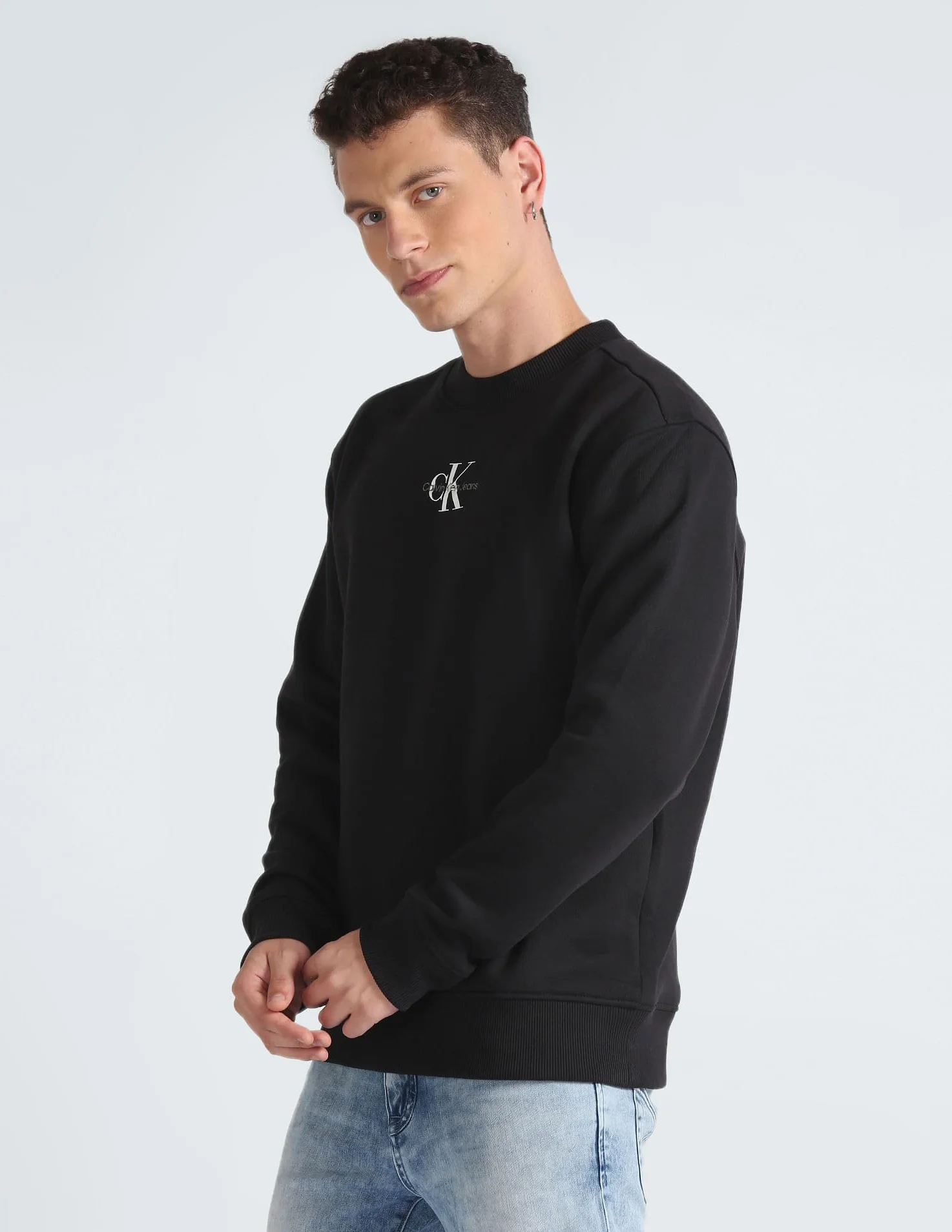 Calvin Klein Monologo Crew Neck J30j323434 Sudaderas Hombre (Pack de 1)