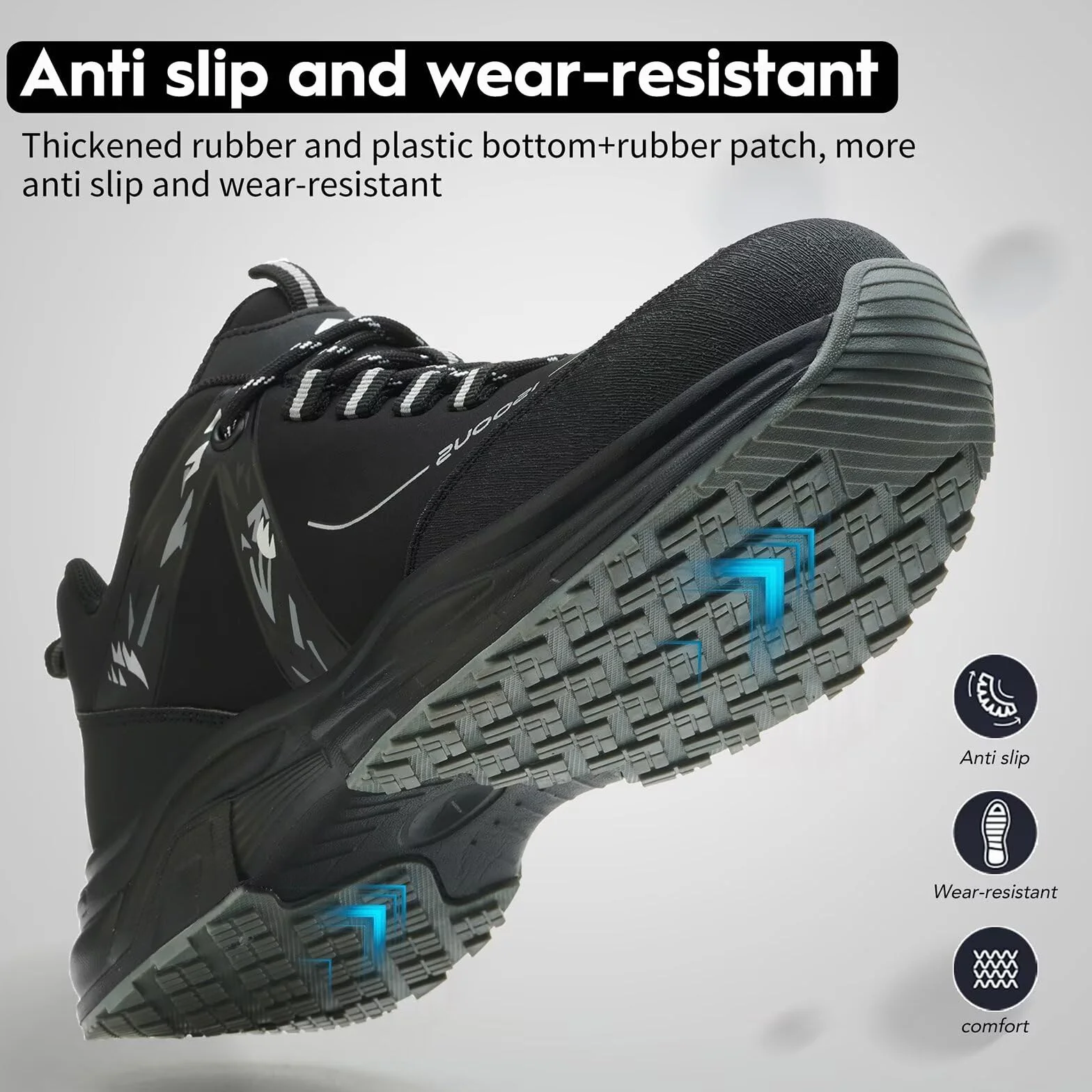 Zapatos de Seguridad con Punteras de Acero Antideslizante para Hombre Mujer