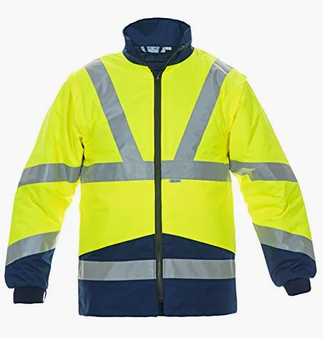 052030I Pluto Parka - Chaqueta interior (100% poliéster, talla 2XL), color amarillo y azul marino