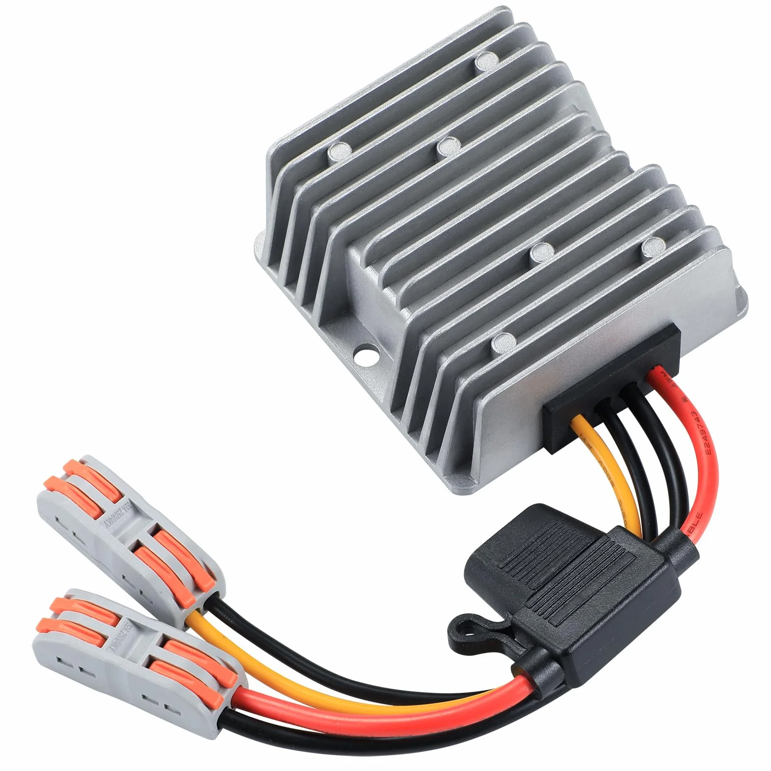 Convertidor de Voltaje DC/DC 12V a 48V 5A 240W Elevador de Tensión Impermeable IP67