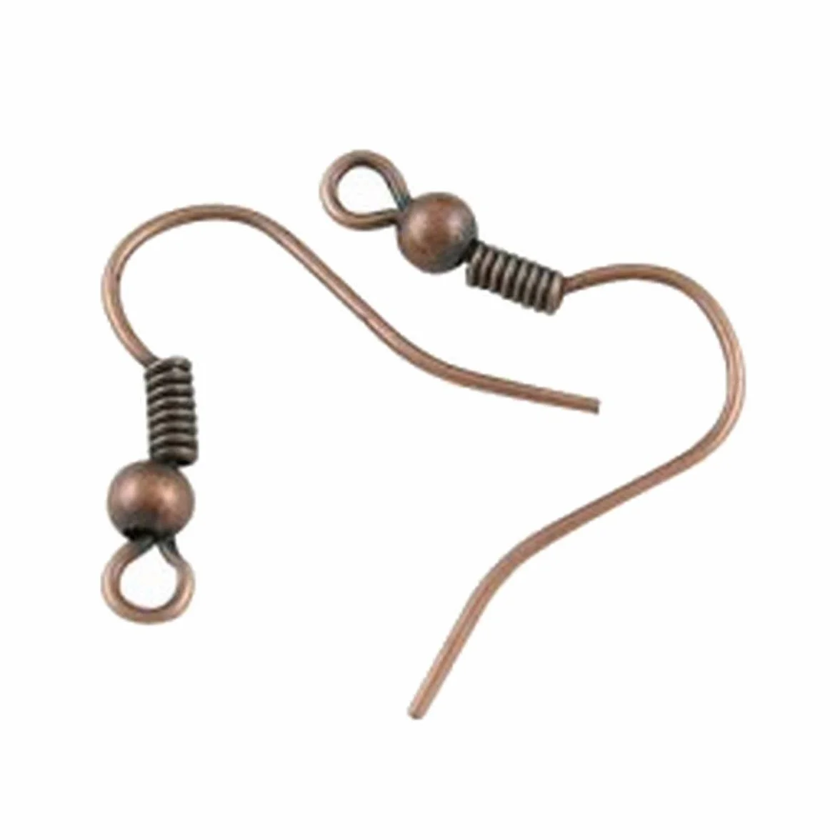 Lote de 60 Ganchos montaje pendientes metal cobre 18 mm – patines – Creation joyas perlas