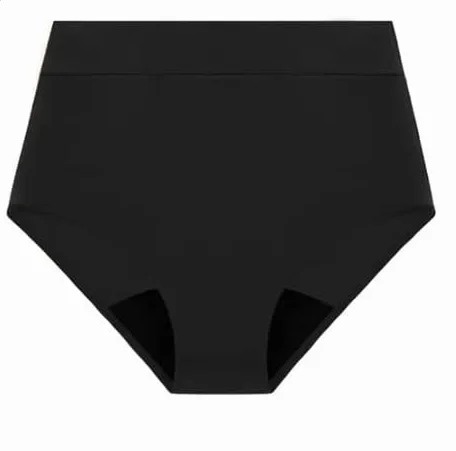 VEINTITRÉS Bañador Menstrual Talle Alto Mujer Niña Braga Bikini Flujo Moderado Ropa Interior Discreción Seguridad Playa Piscina