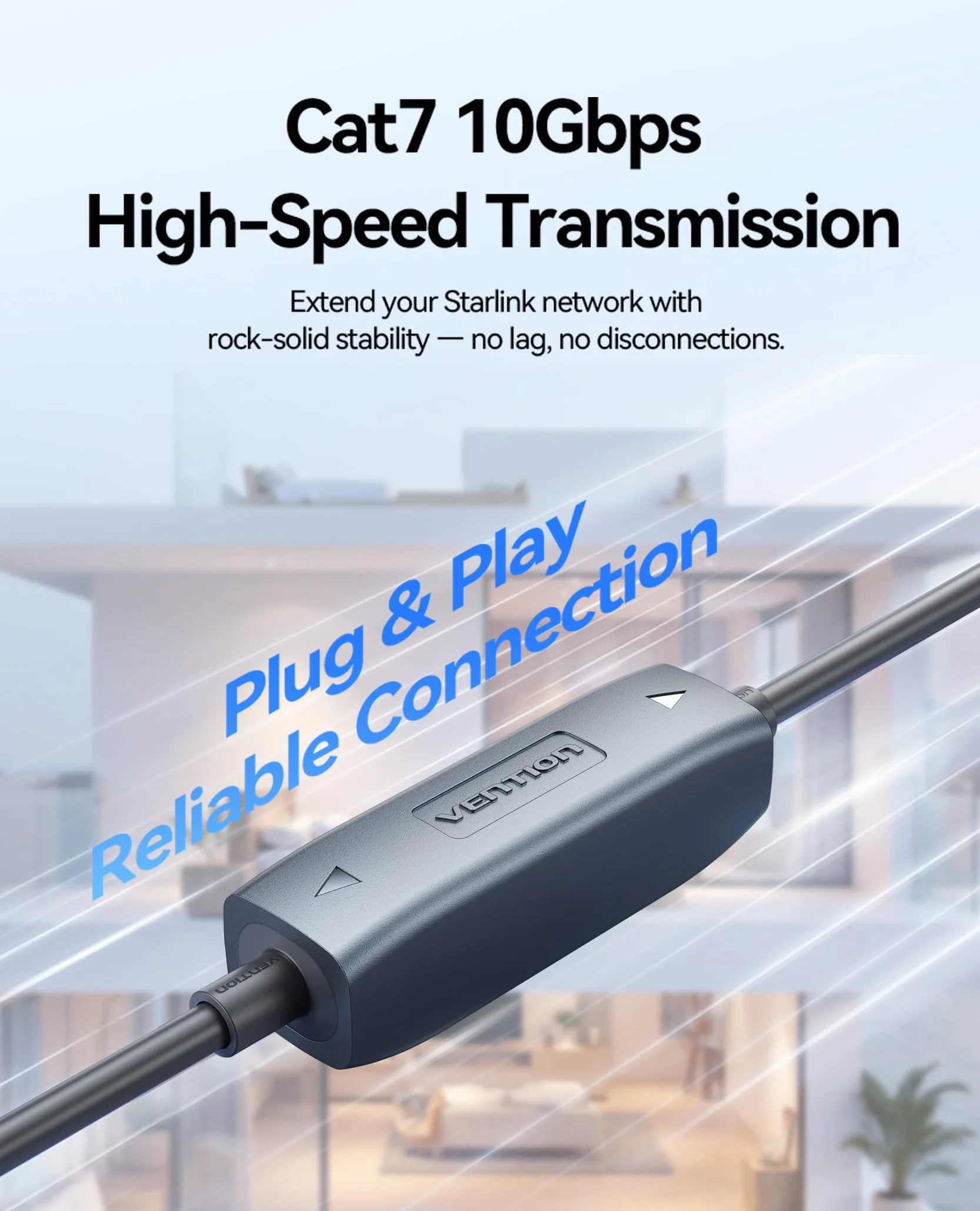 VENTION Acoplador de Cable Starlink Gen 3 IP68 RJ45 para Ethernet Starlink Gen 3/Mini Dish