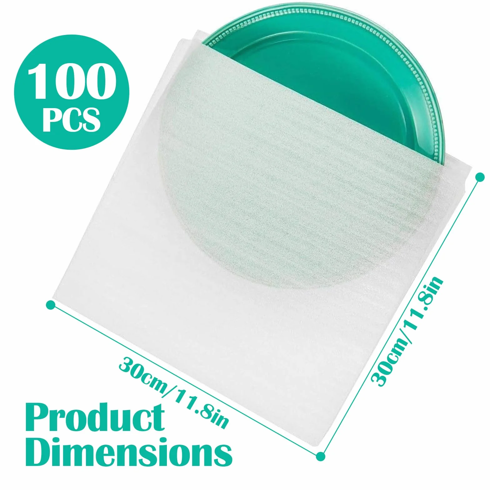 Envoltura de Espuma 30x30 cm 100 Piezas, Material de Embalaje de Burbujas para Mudanza