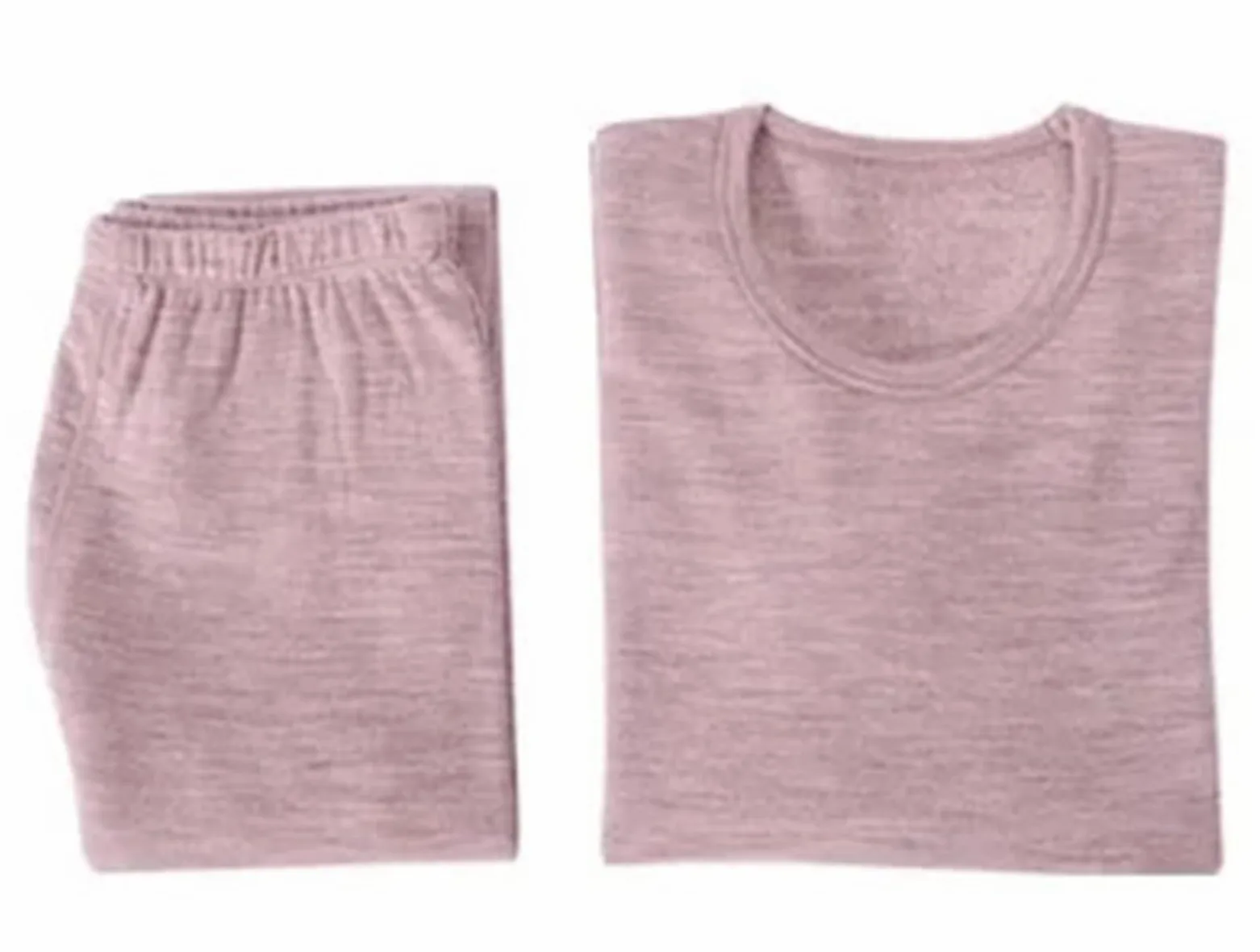 Ropa Termica Pare Mujer Conjunto de lana for hombre y mujer, conjunto de ropa interior térmica de lana, capa Base larga John de invierno, parte superior e inferior gruesa cálida(Women Lt Camel,M)