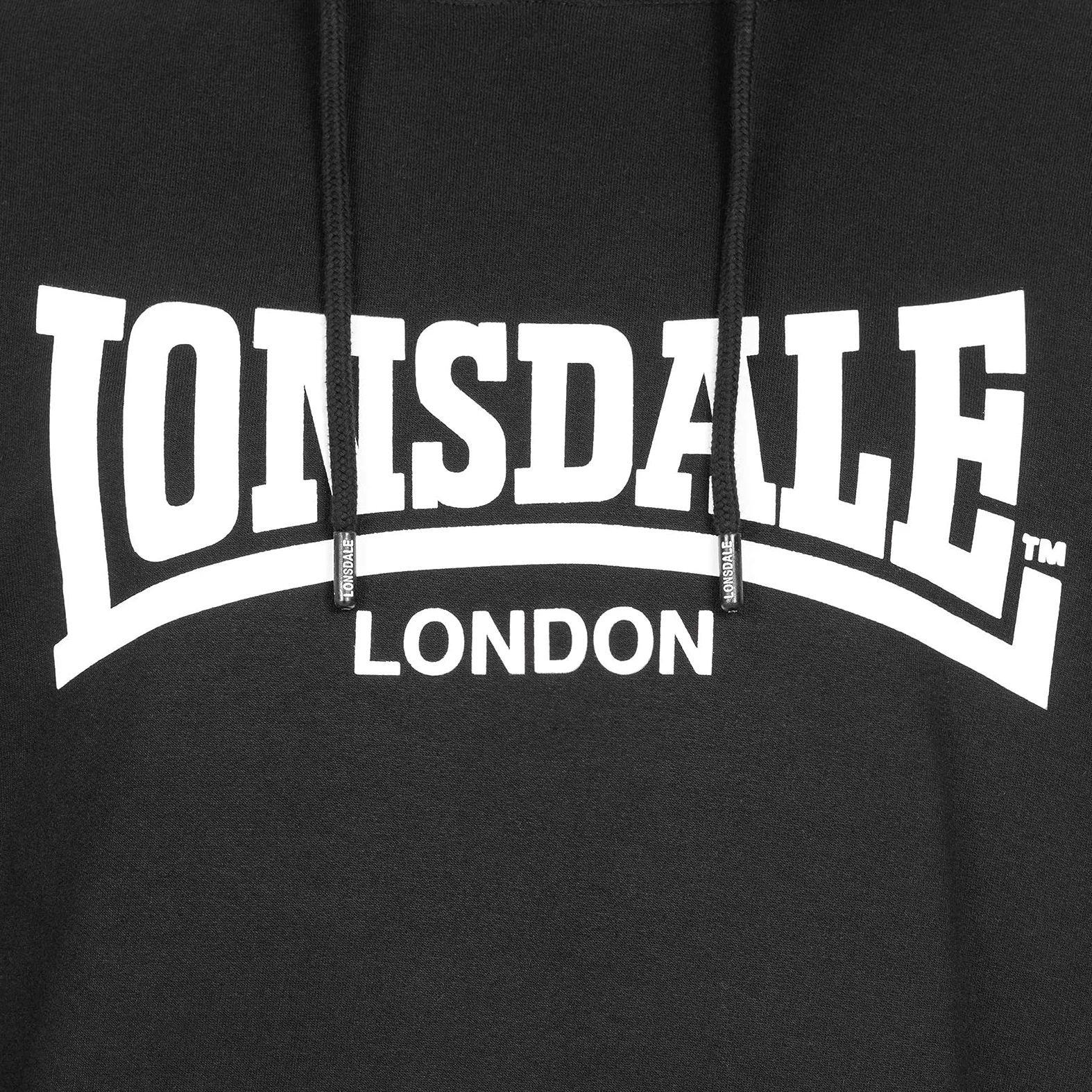 Lonsdale London Cloudy Hombre chándal Negro 80% algodón, 20% poliéster