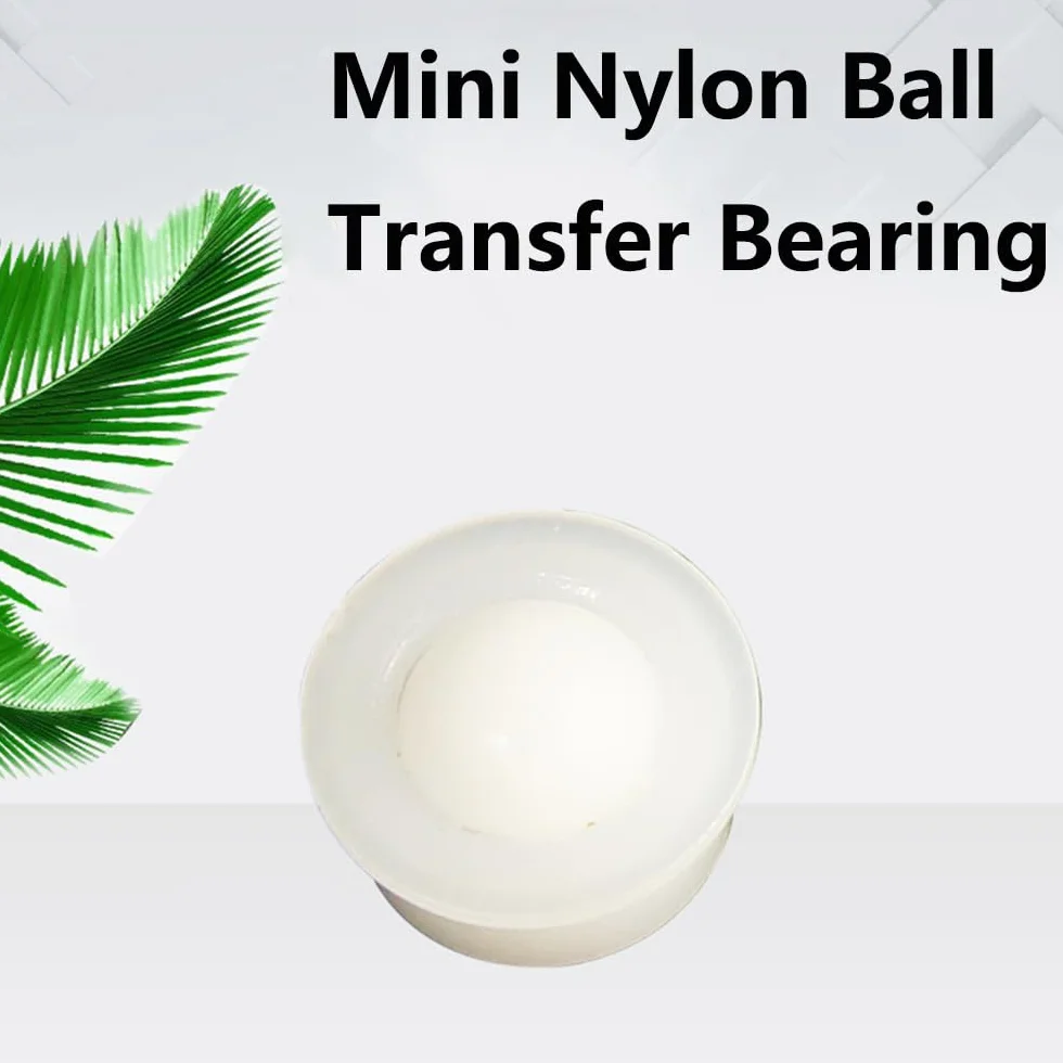 SagaSave 10 Ruedas de Rodamiento de Bolas de Transferencia 360 Grados, Mini Bolas de Nailon para Muebles