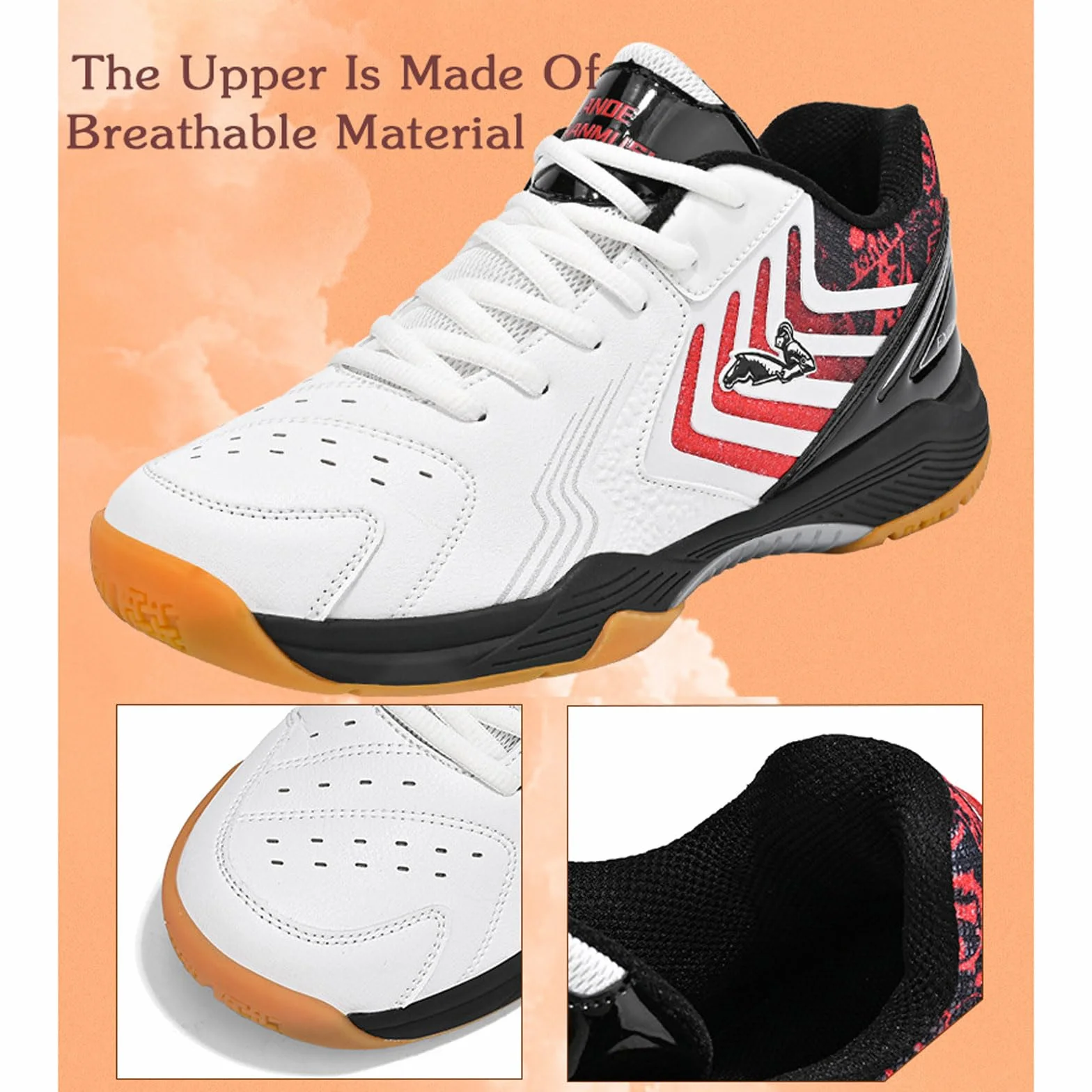 Zapatillas De Voleibol,Zapatos De BáDminton Hombre,Zapatillas Tenis Antideslizante Zapatillas Voleibol Hombre Ligero Zapatos Deportivos Transpirable para Hombre Adulto Fitness Bádminton