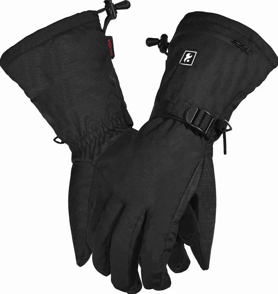 CHEWYNP Guantes térmicos Guantes térmicos Calefacción con Pilas Guantes térmicos Pantalla táctil cálida Impermeable for Senderismo Esquí Caza Motocicleta Acampar Guantes térmicos eléctrico