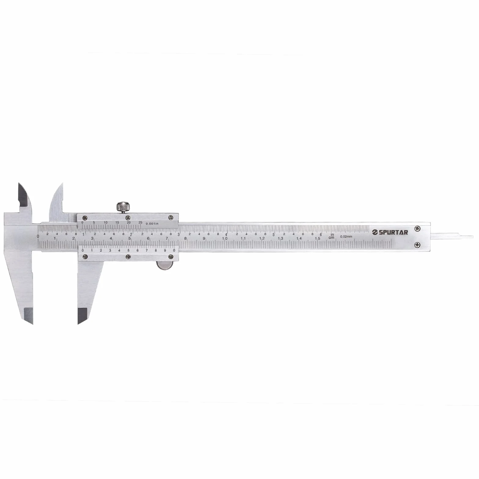 Spurtar Calibre Pie de Rey 0-150mm 0-6'' Precisión 0.02mm /0.001'' Analógico