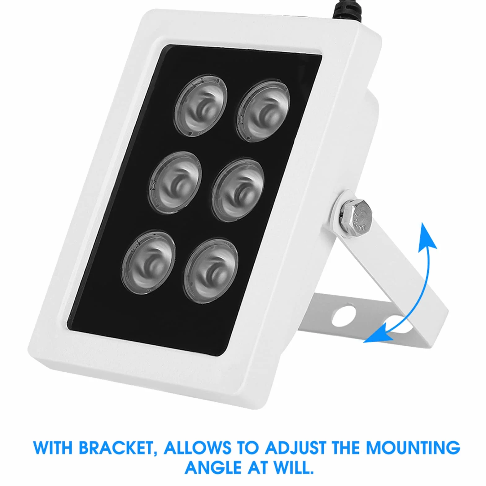 Tyenaza DC12V 6W Luz de Relleno Infrarroja IP66 Impermeable para Cámara de Seguridad
