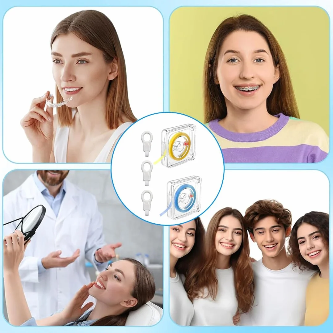 Tira de Pulido Dental 2 Rollos 20 μm 30 μm para Espacios Interdentales