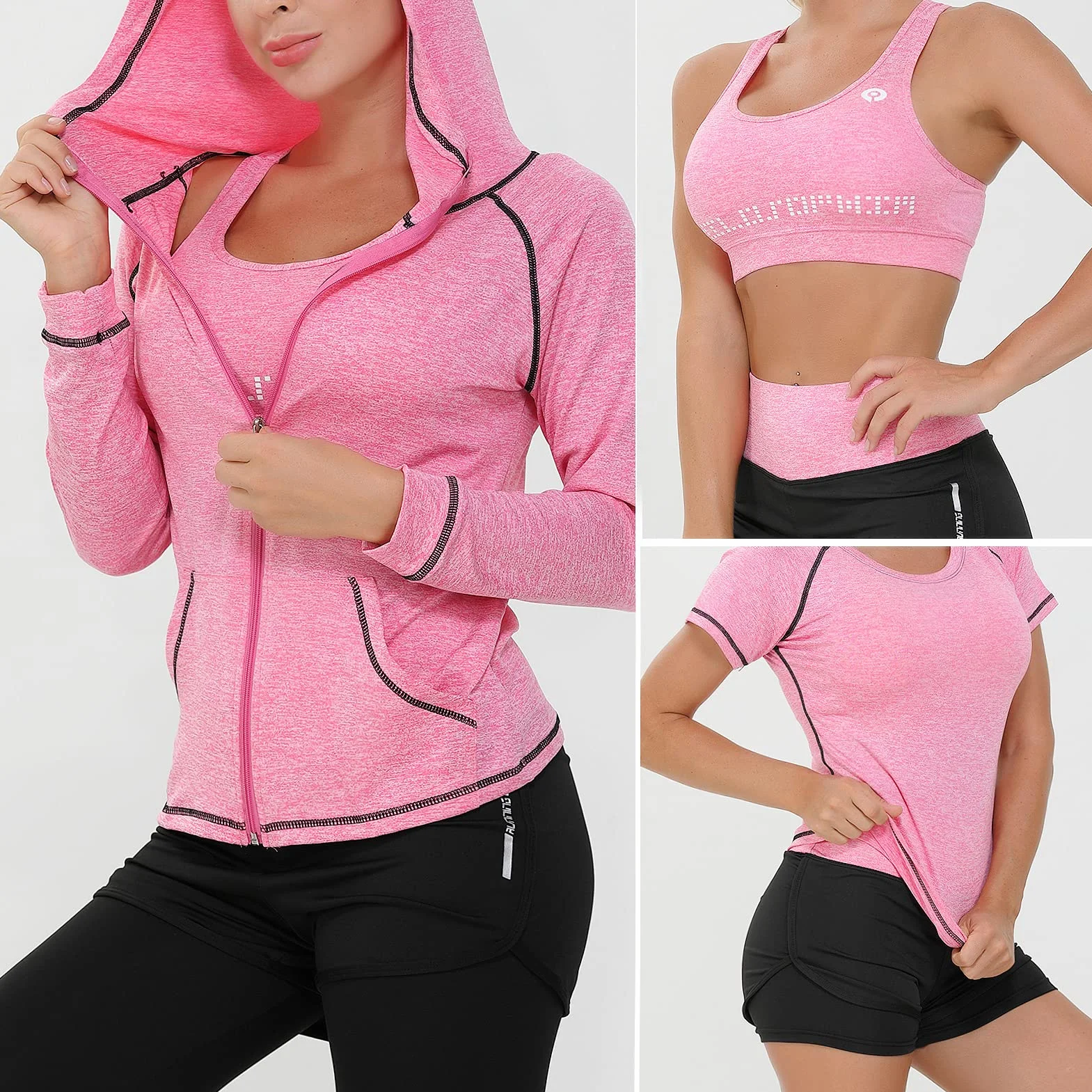 JULY'S SONG Conjunto de yoga 5 prendas para correr gimnasio fitness