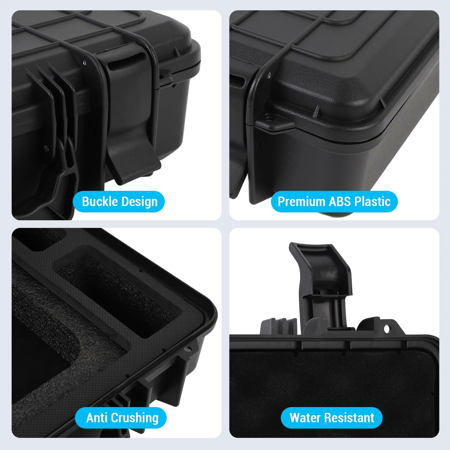 Caja de Transporte Satelital, Caja de Almacenamiento de Platos Satelitales Corta con Precisión el Cable de Alimentación de Eva Foam con Espuma con USB C a CC para RV