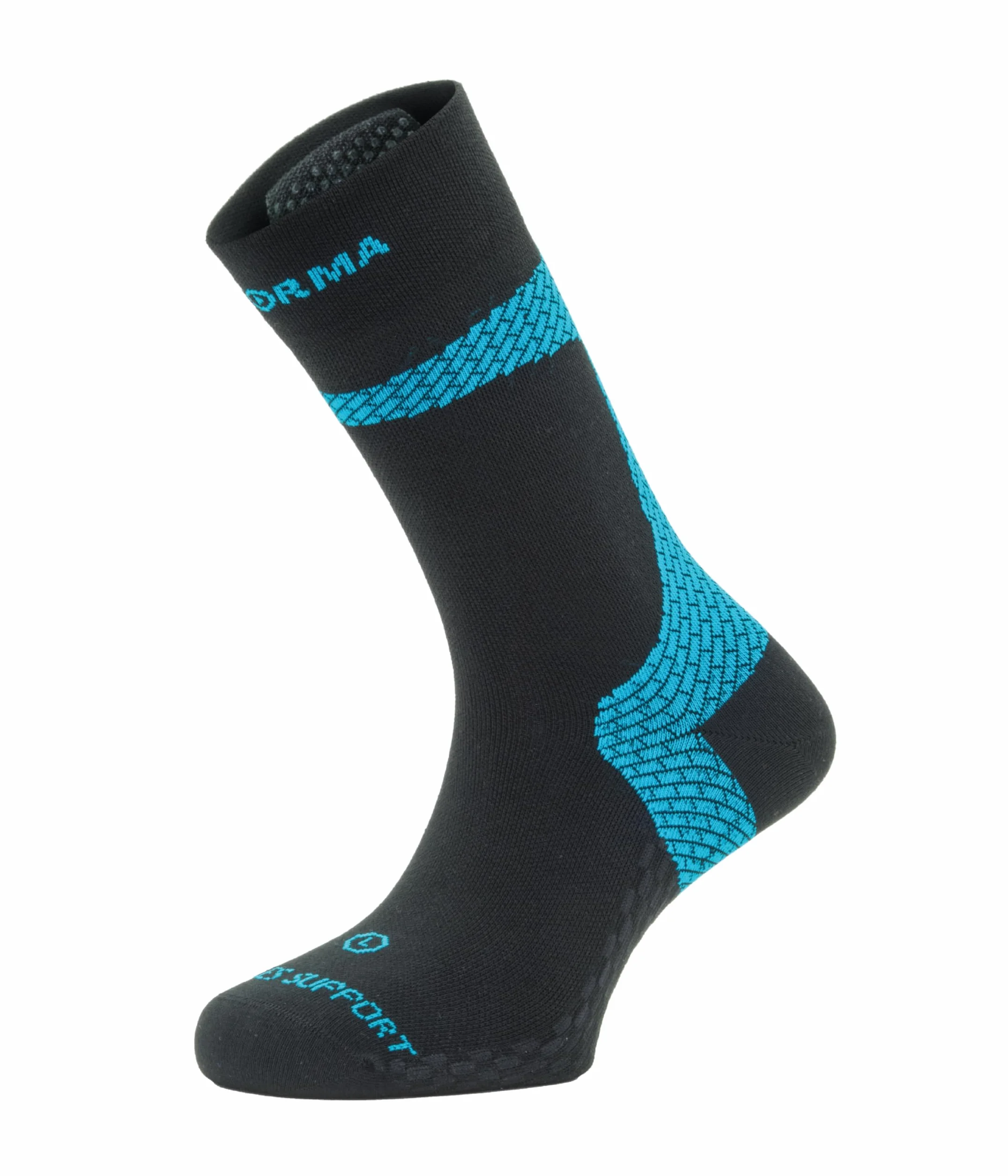 Enforma® Calcetines Técnicos TAPE SOCKS con Tecnología COOLMAX -ACHILLES SUPPORT Máxima Comodidad para Running, Trail Running, Alivio y Protección del Tendón de Aquiles