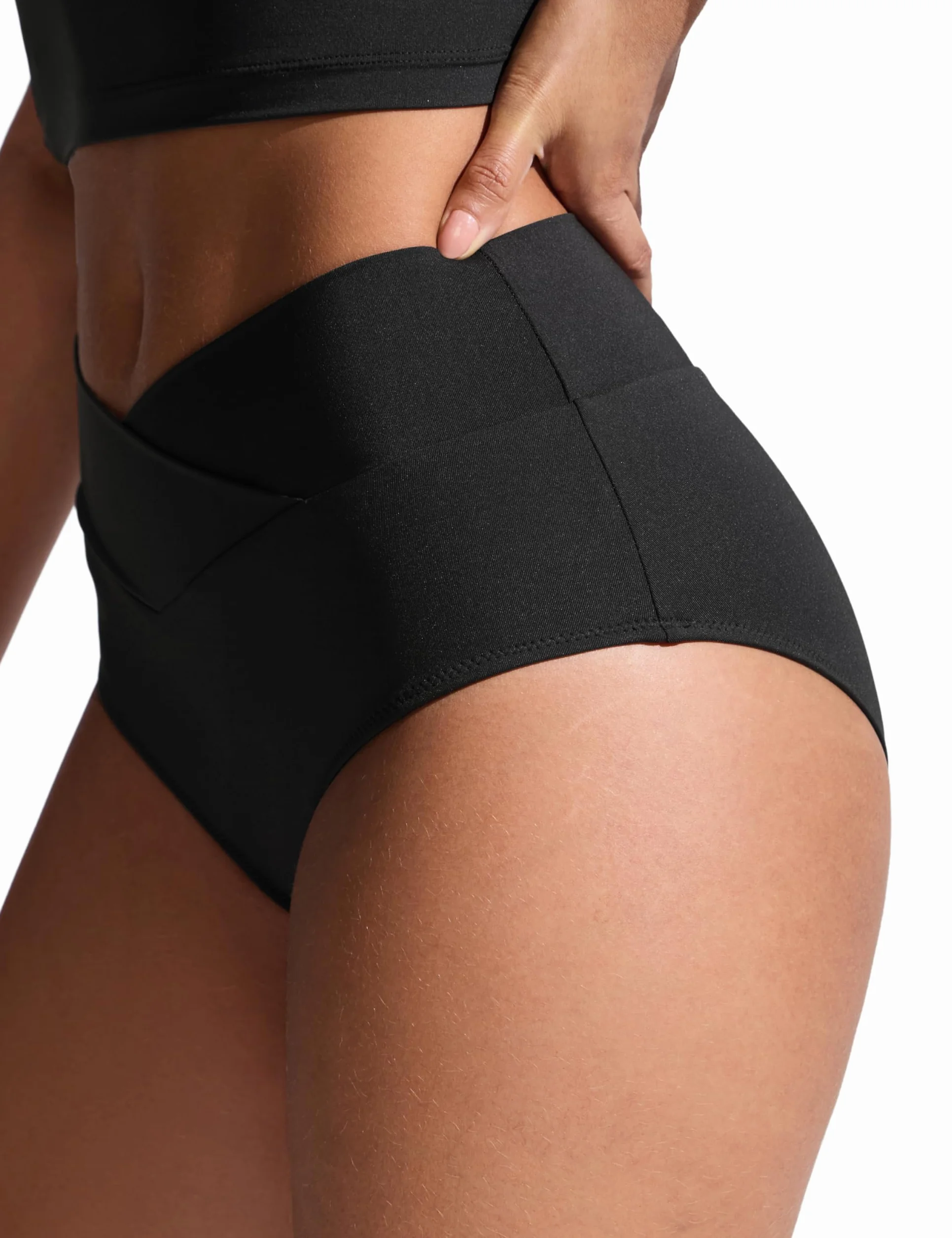 Braga de Bikini para Mujer Corte en V Cintura Alta Frente Cruzado CRZ YOGA