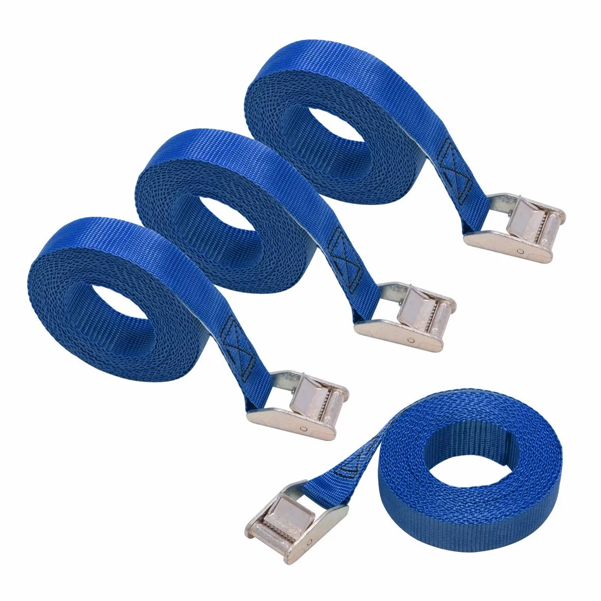 Amazon Basics Correa de Amarre 2.5 m 25 mm 150 kg Azul Paquete de 1