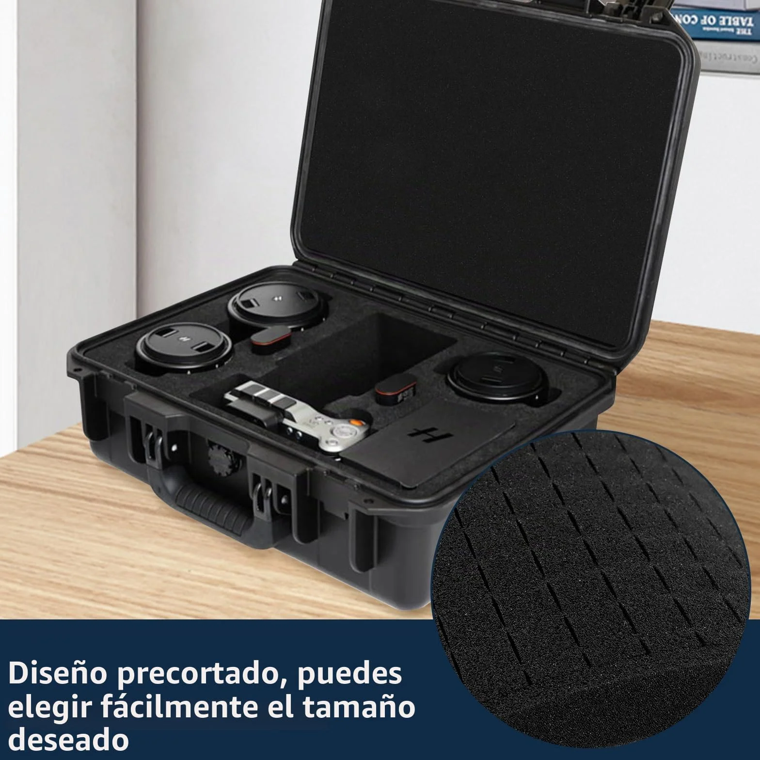 Espuma de rejilla 8 piezas 300x300x10mm 8 piezas 300x300x25mm inserto para maletín protector tableta
