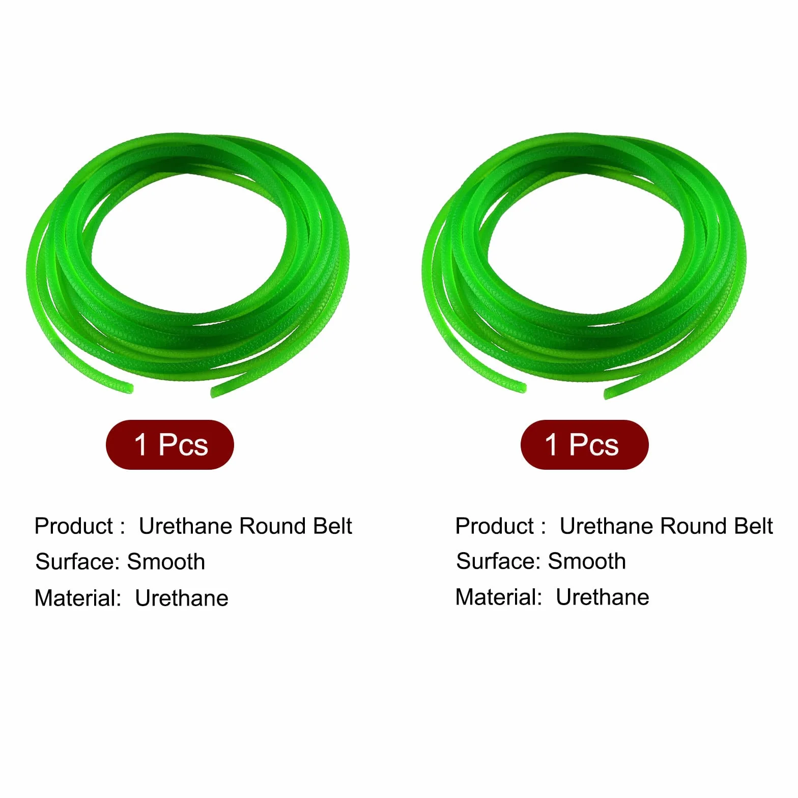 QUARKZMAN 10 Pies 3mm 4mm PU Correa Redondo para Transportador Máquina Secador 2uds