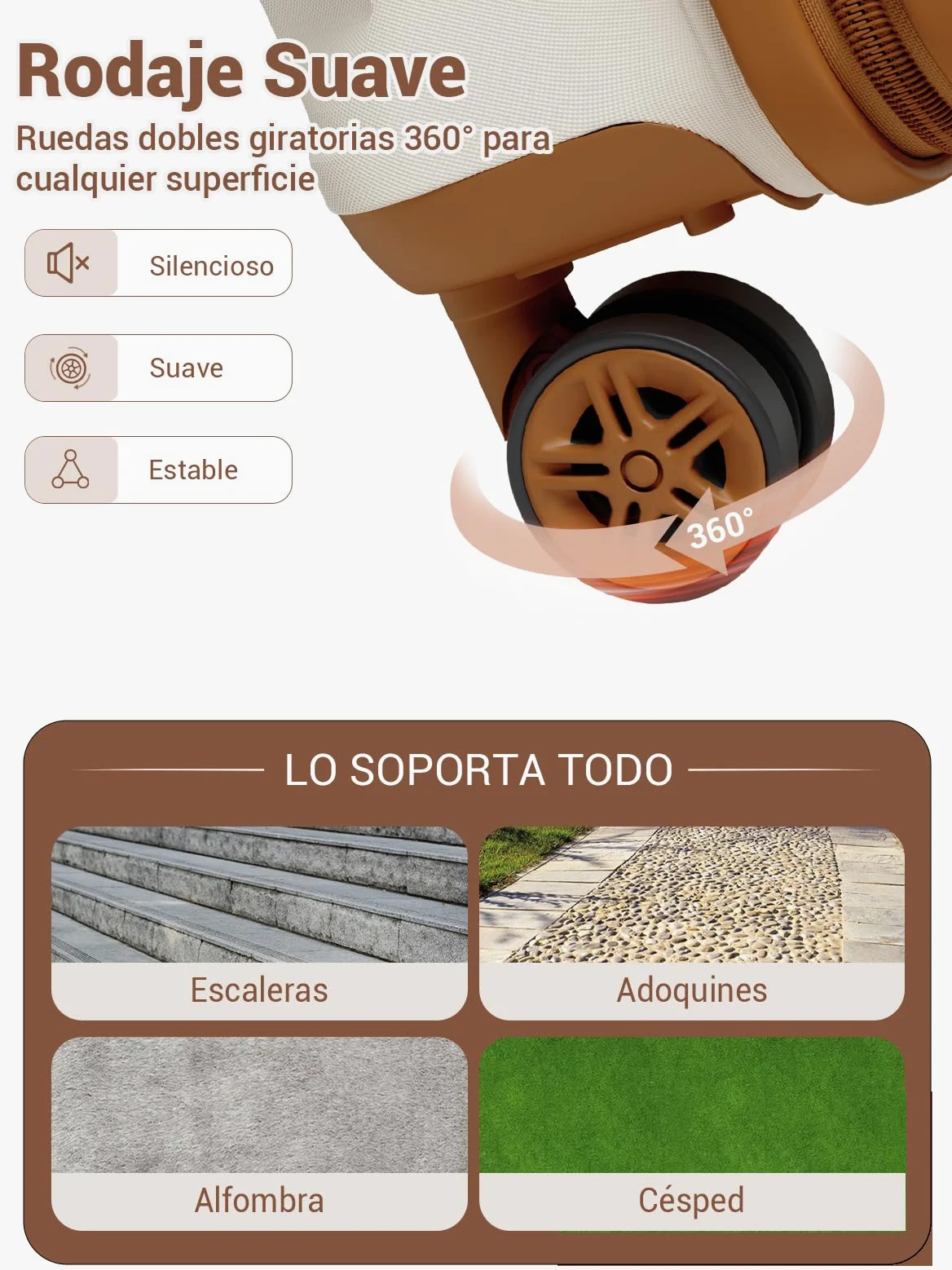 Kono Maletas de Viaje Grandes 23 Kilos, Maleta Grande 75 cm de ABS+PC con Textura Antiarayaduras, Maletas de Viaje con Cremalleras, Cerradura TSA, Femenina y Suave (Crema)