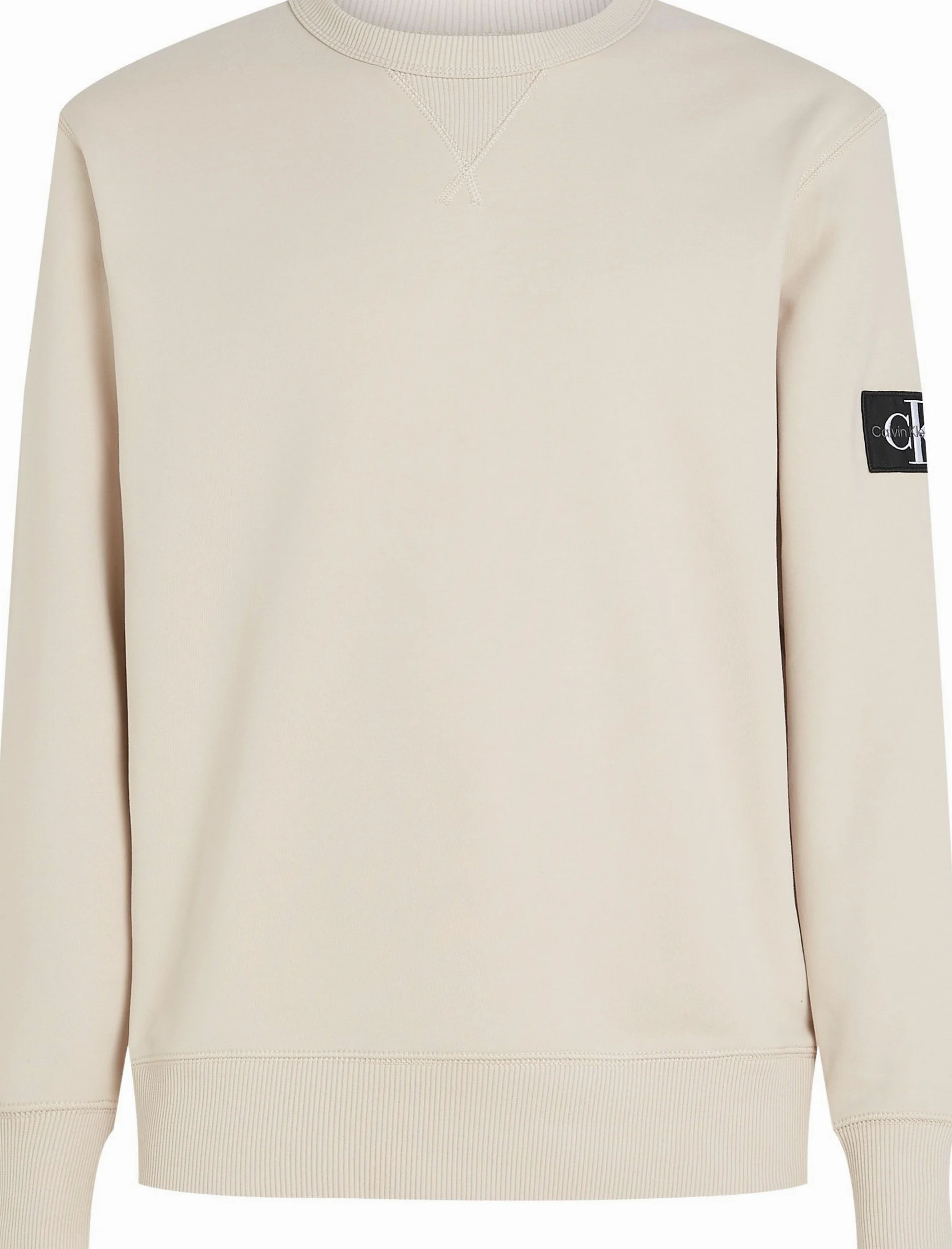 Calvin Klein Sudadera Hombre Badge Crew Neck de algodón
