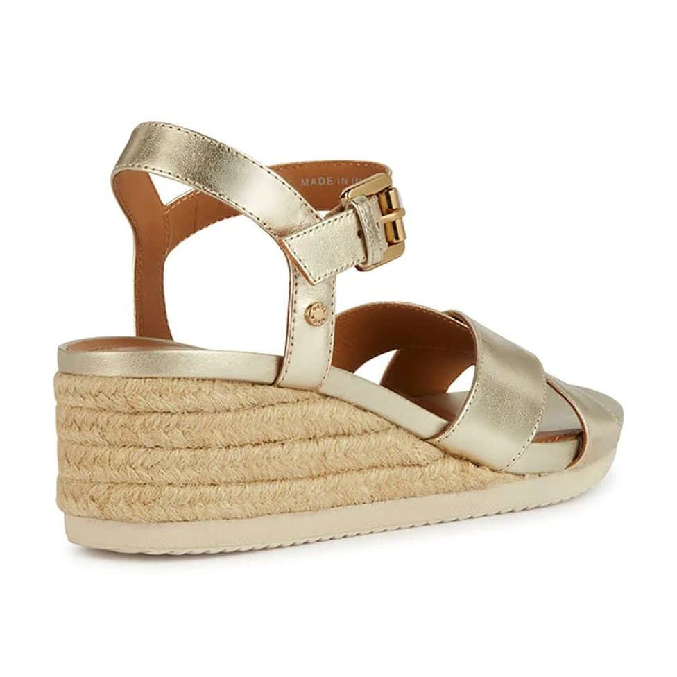 Geox D Ischia Corda C, Sandalias para Mujer