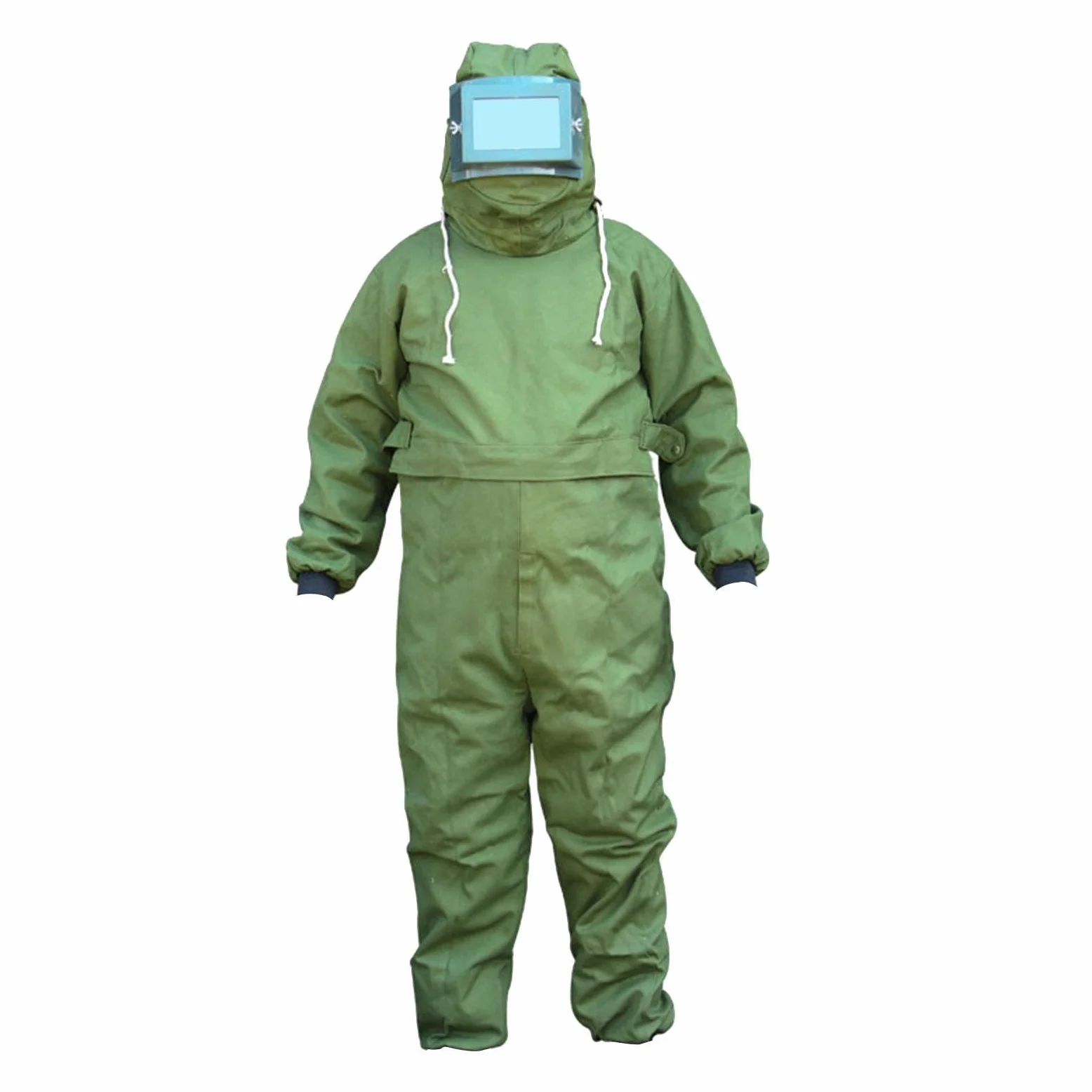 Traje de Protección para Chorro de Arena, Ropa Protectora, Mono de Protección, Traje con Capucha de Cobertura Total para Chorro de Arena, Dise
