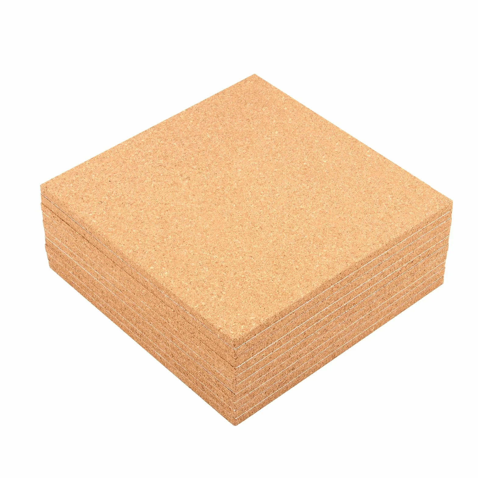 Placas de Corcho Autoadhesivas 30x30 cm 6 mm - Tablero de Corcho para Pared, Tablón de Anuncios