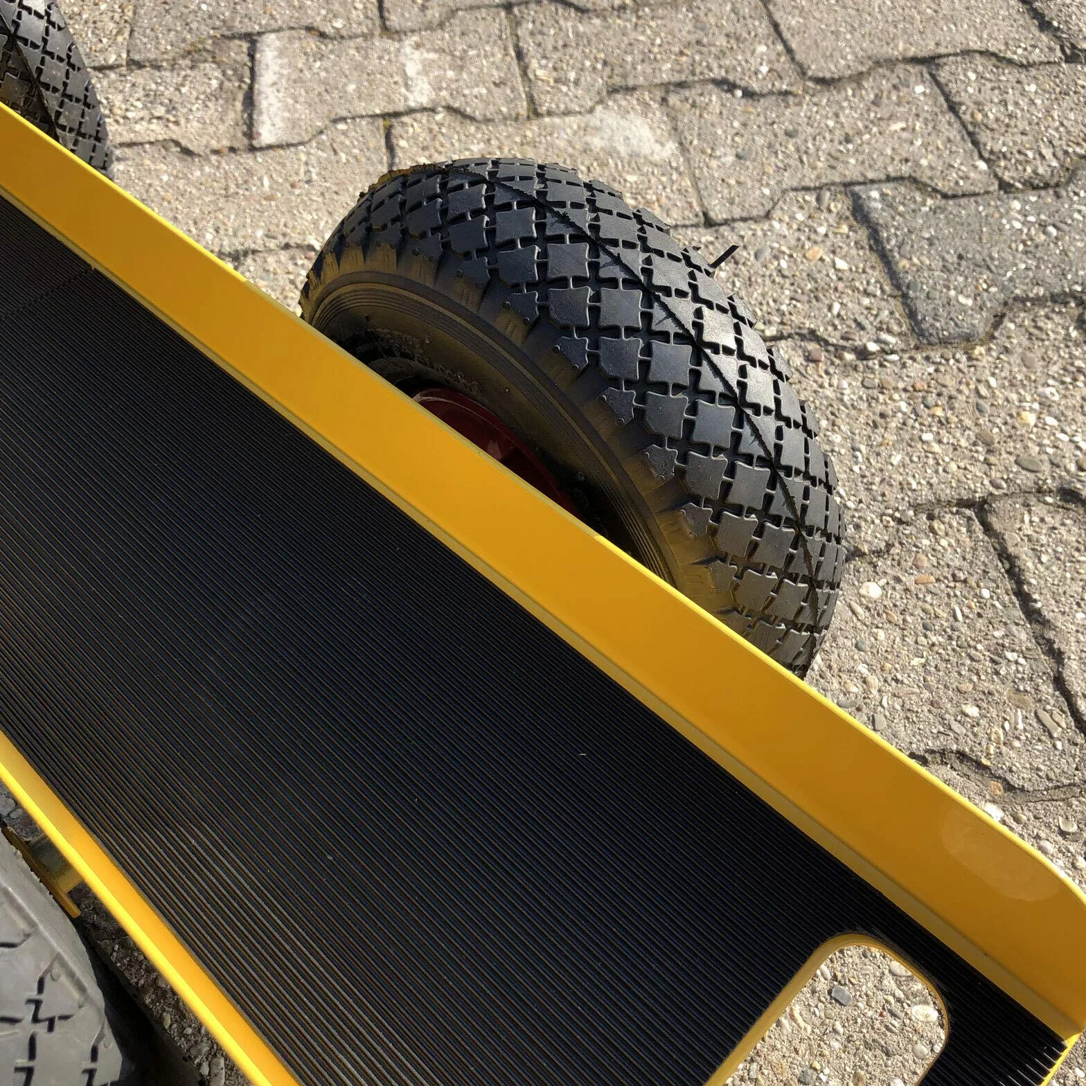 Ravendo Carro de placas 300 kg 98,5 cm 4 ruedas neumáticos de aire fabricado en Europa