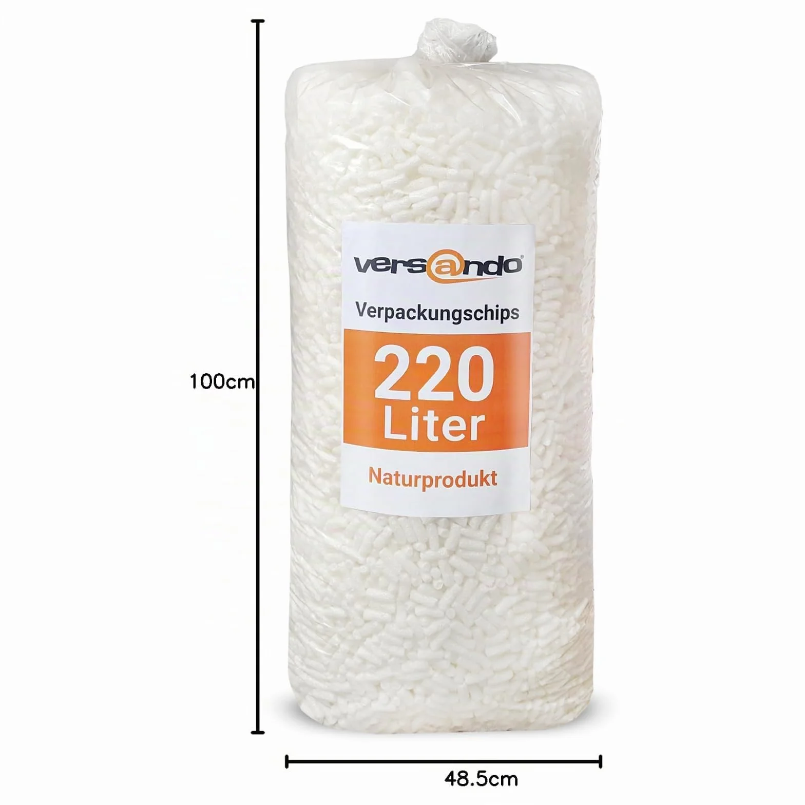 Versando 220 litros Chips de embalaje Material de relleno 100% naturalmente degradables hechas de almidón de maíz