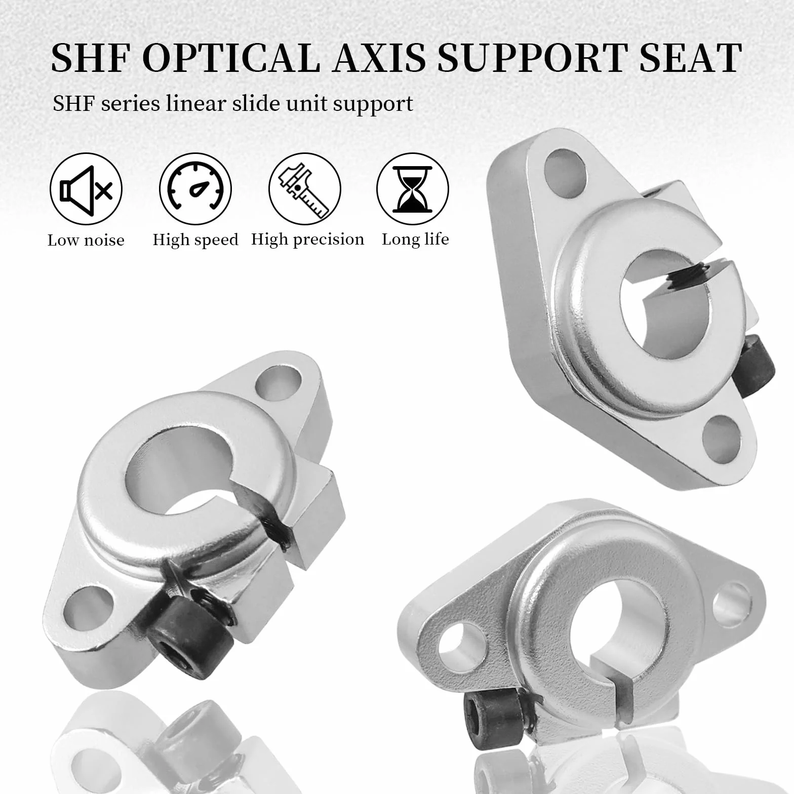 Soporte de Eje de Riel Lineal SHF12 Aluminio para Impresora 3D CNC