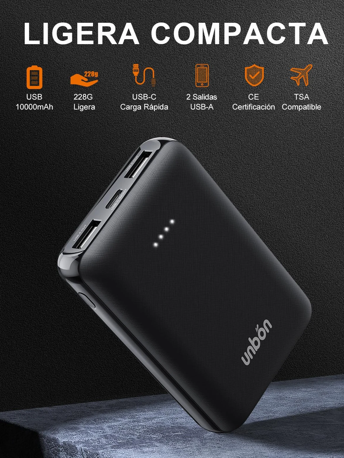 UNBON Chaleco Calefactable Hombre con Batería USB 10000mAh, Chaleco Térmico Eléctrico Calefactor Hombre con 3 Temperaturas 6 Zonas de Calor, Chaqueta Calefactable para Moto Caza Trabajo