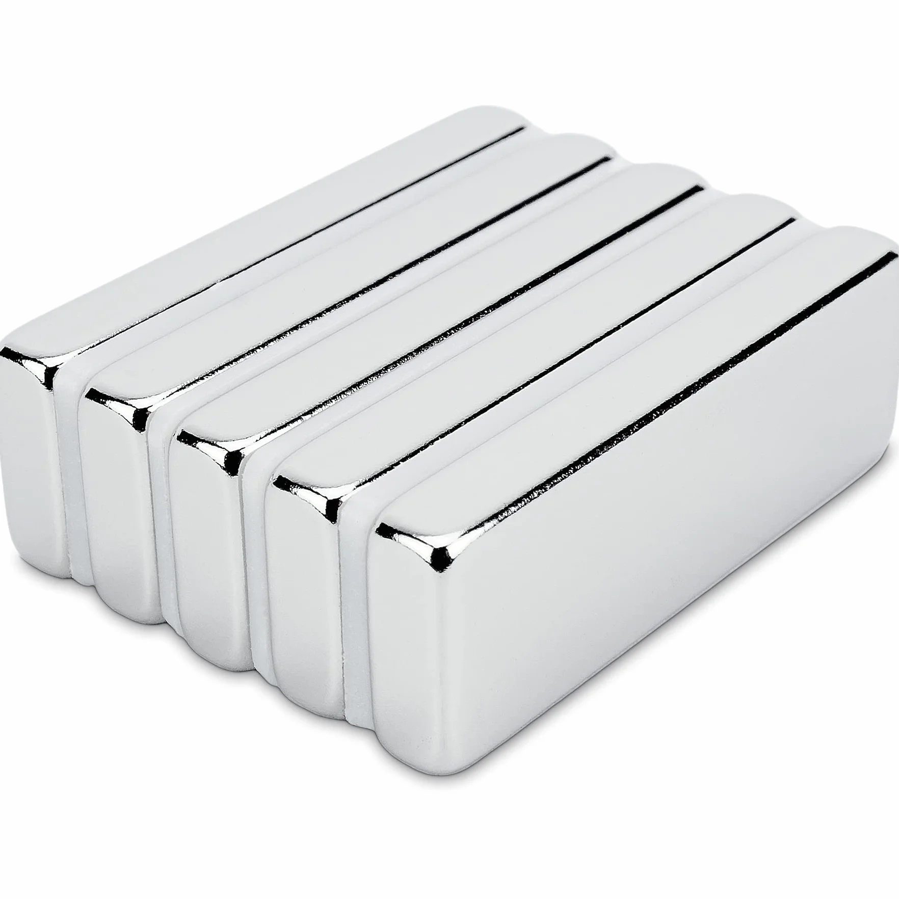 Imán de neodimio rectangular 30x10x4 mm 5,4 kg Sensei 5 piezas barras magnéticas
