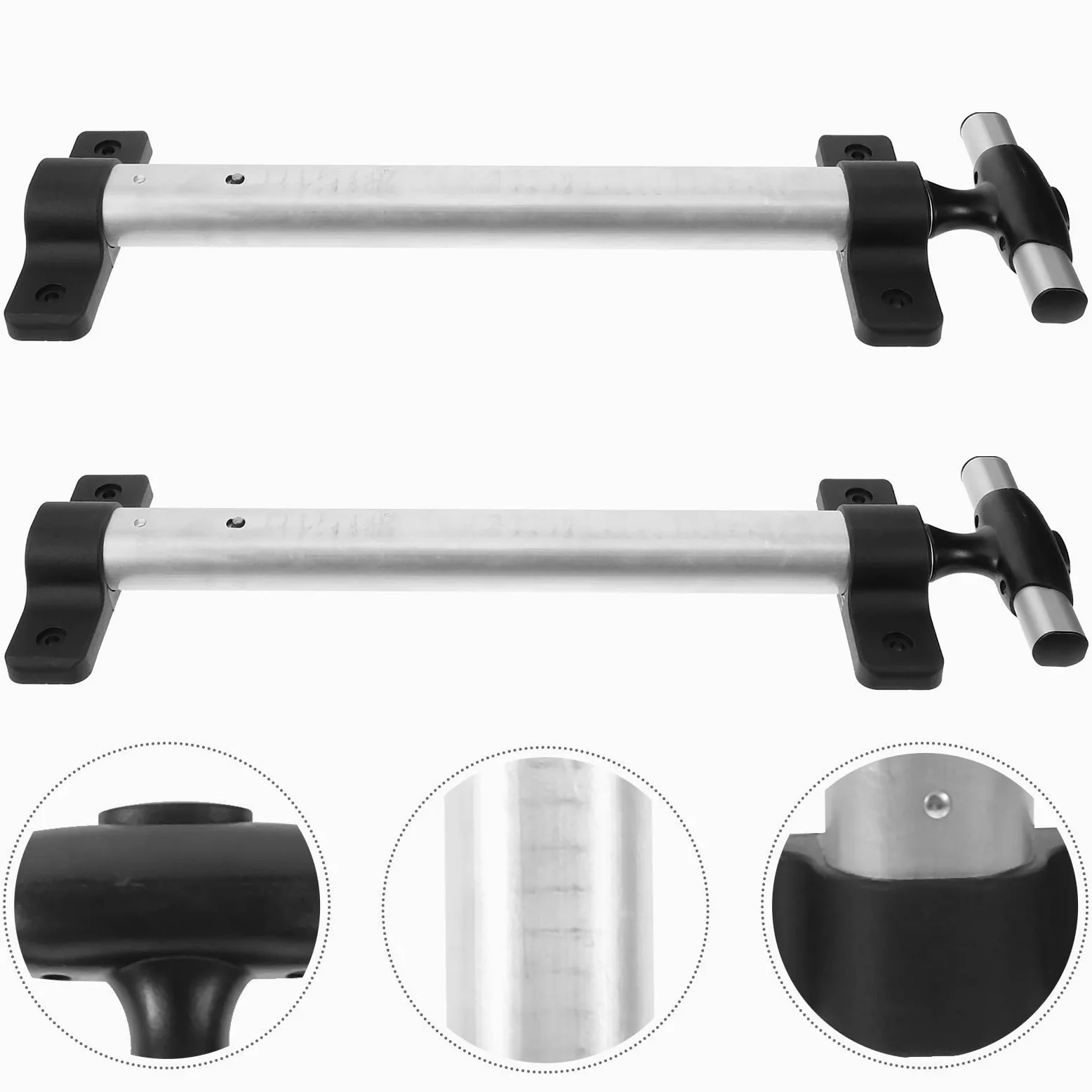 Holibanna Varilla Telescópica para Maleta de Aluminio Plata, Accesorio Versátil y Fácil de Transportar para Aventuras al Aire Libre, Pack de 2 Piezas