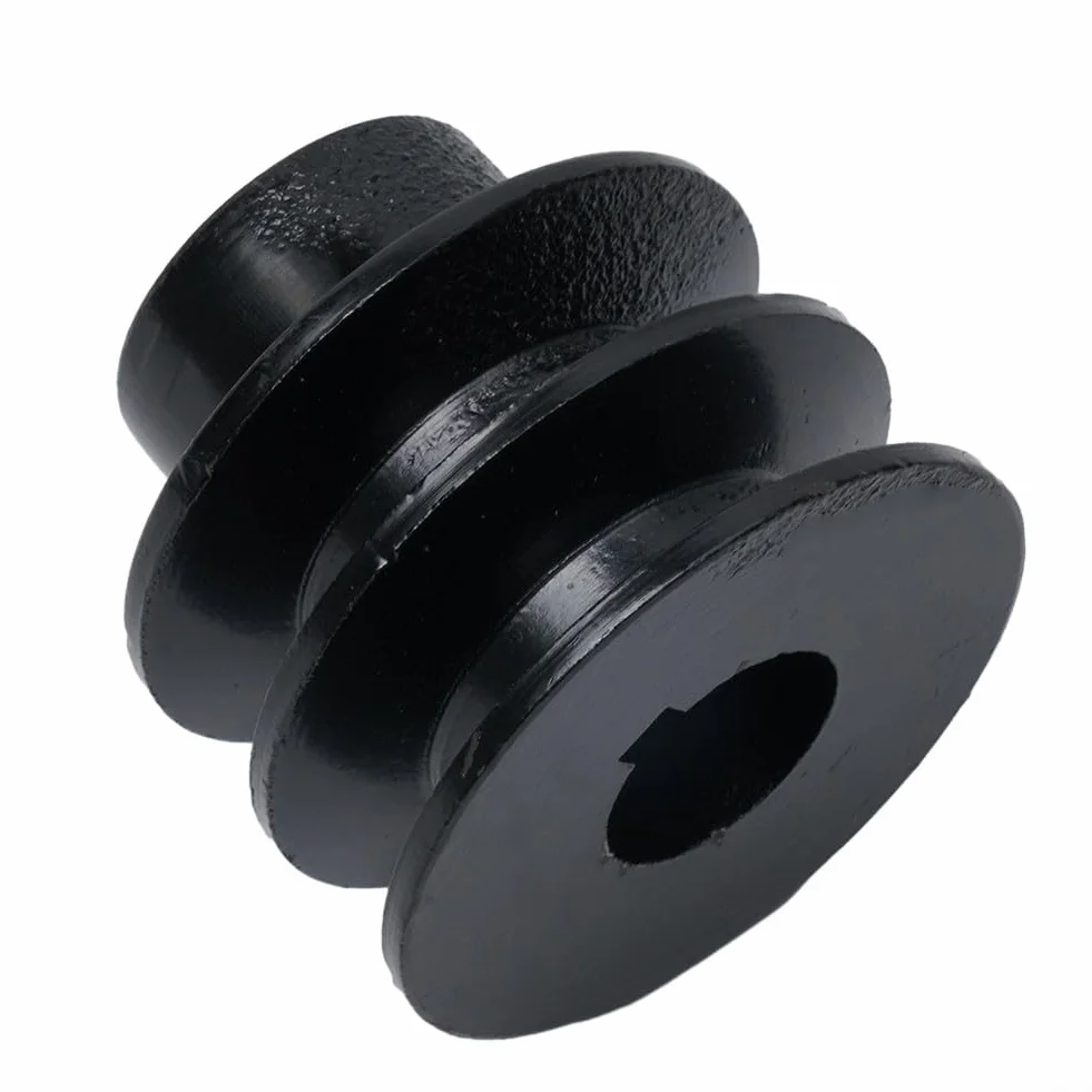 Polea de correa en V doble 20 mm orificio ranura A compatible 168F 170F GX110 7HP Motor transmisión potencia