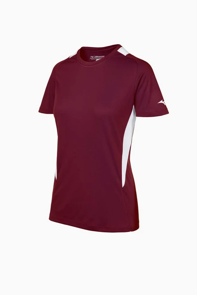 Mizuno Camiseta de Cuello Redondo para Sóftbol Juvenil Jersey Niñas