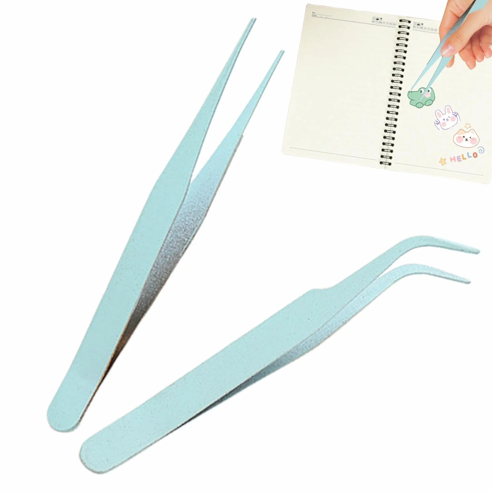 Pinzas de codo para pegatinas de acero inoxidable para scrapbooking