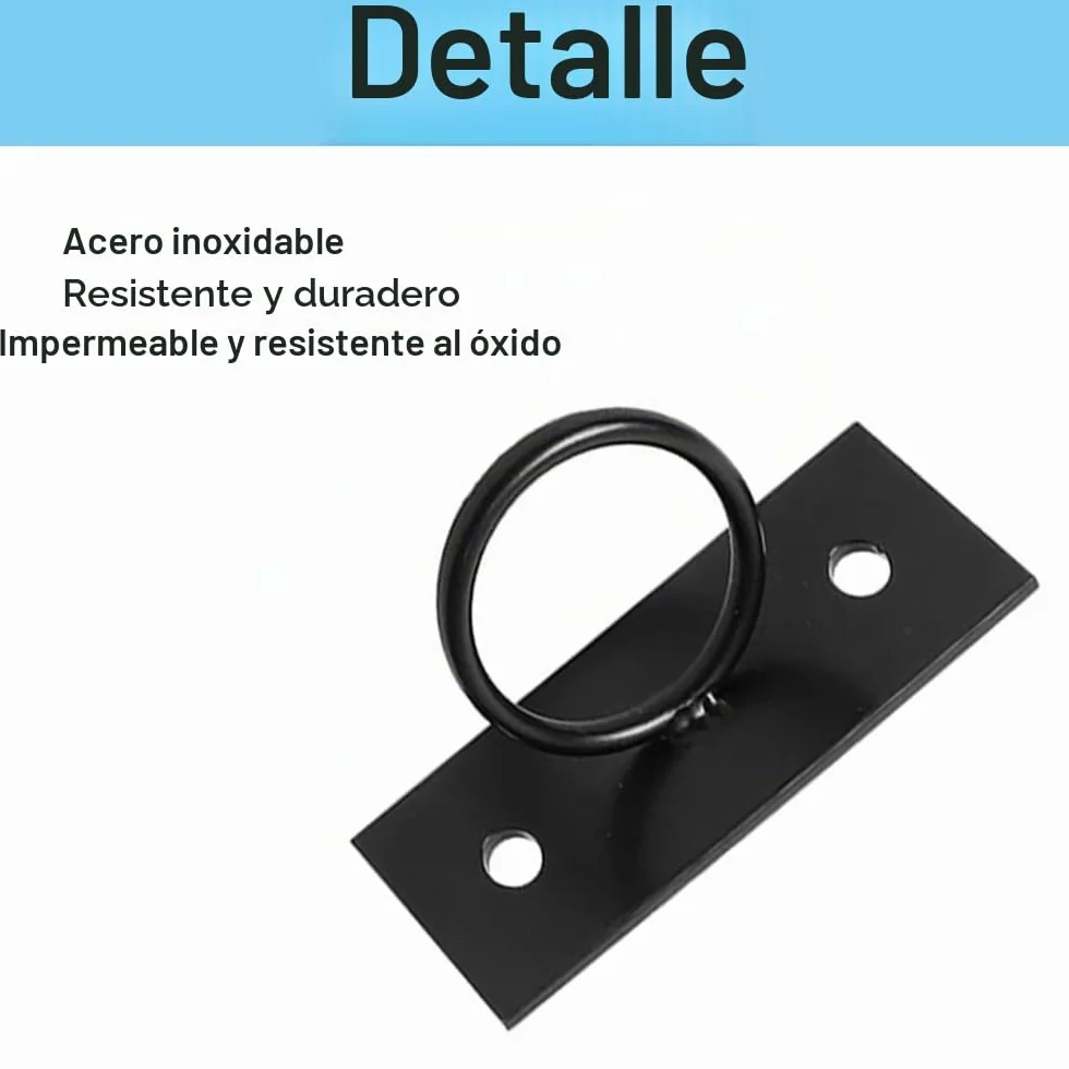 SEIWEI Kit de soporte de valla de cuerda de acero inoxidable con tornillos y casquillo (5 piezas)
