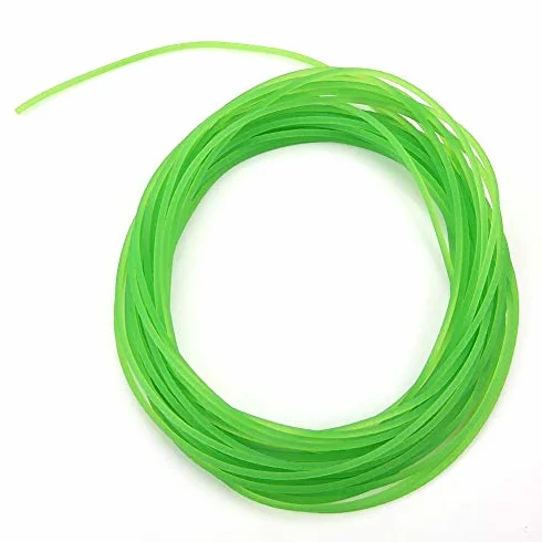 Correa redonda de poliuretano PU 2mm 10m superficie rugosa para accionamiento verde