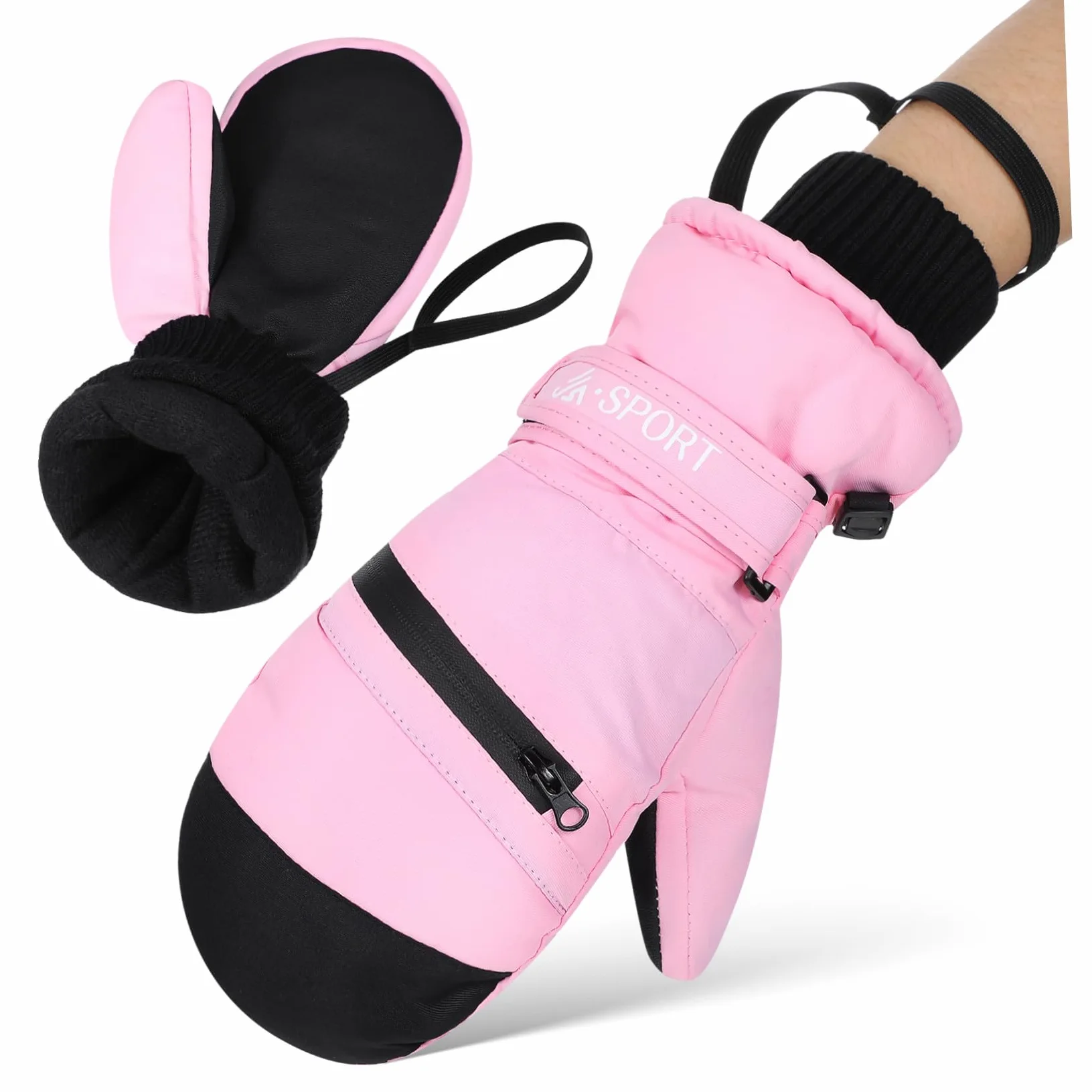 Toyvian Guantes de Invierno para Mujer Impermeables y Térmicos Guantes Cálidos para Actividades Compatibles con Pantalla Táctil Talla para Esquí Snowboard de Perros y Running