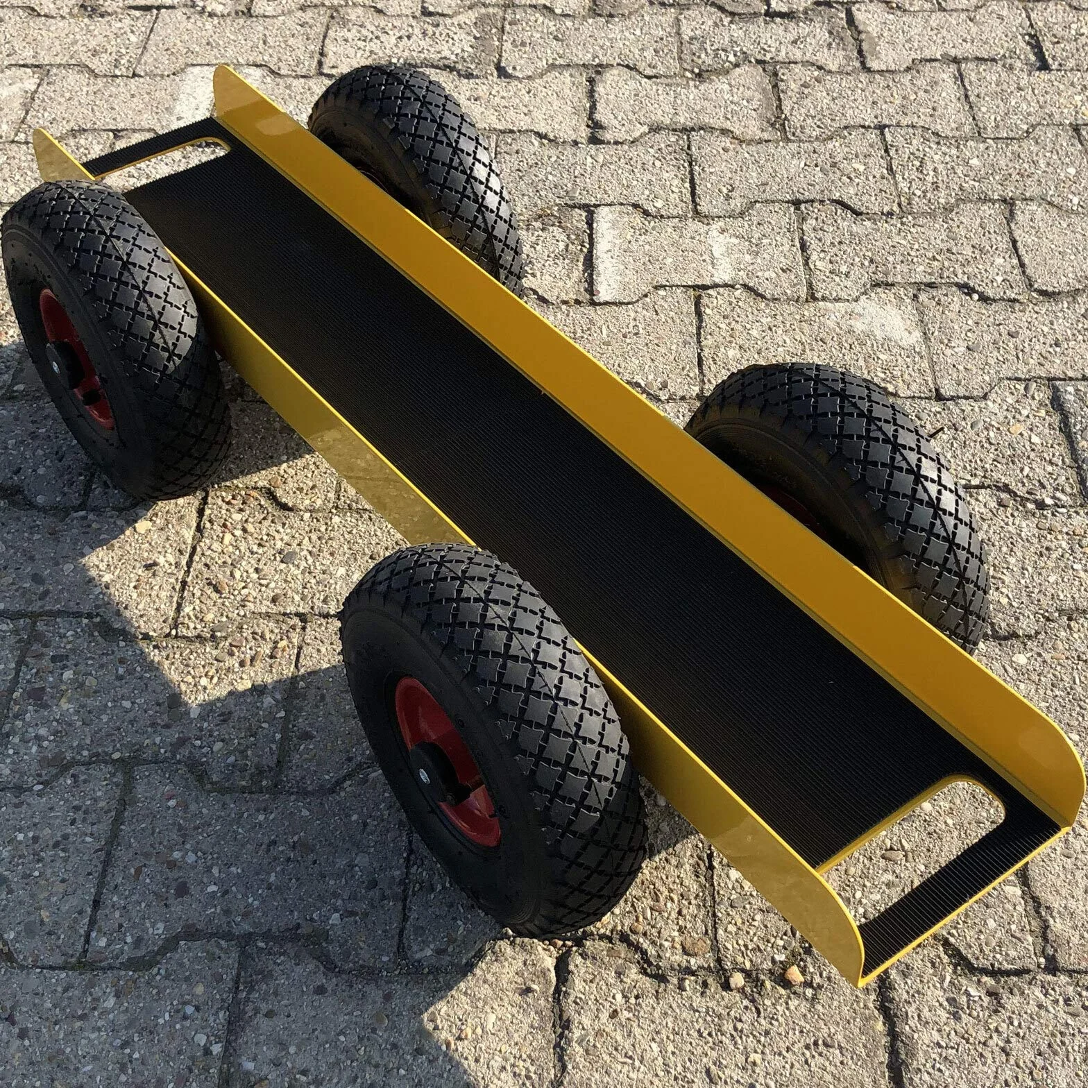 Ravendo Carro de placas 300 kg 98,5 cm 4 ruedas neumáticos de aire fabricado en Europa