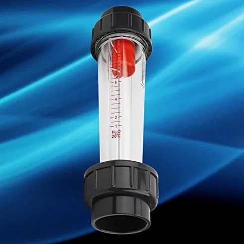 Garosa LZS-50 Medidor Flujo Líquido Tubo Plástico 1-10m³/H Controlador Agua Industrial