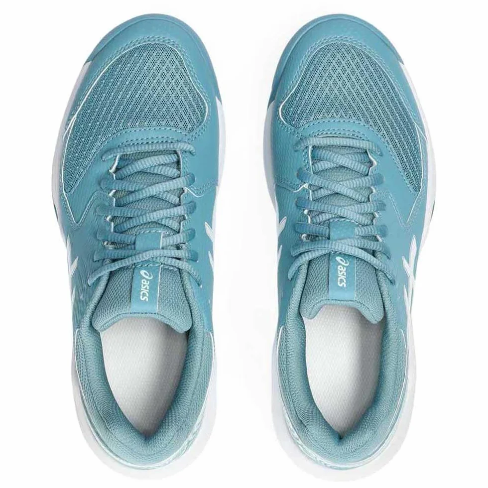 ASICS Dedicate 8 Mujer Zapatos de Tenis Blanco Plata