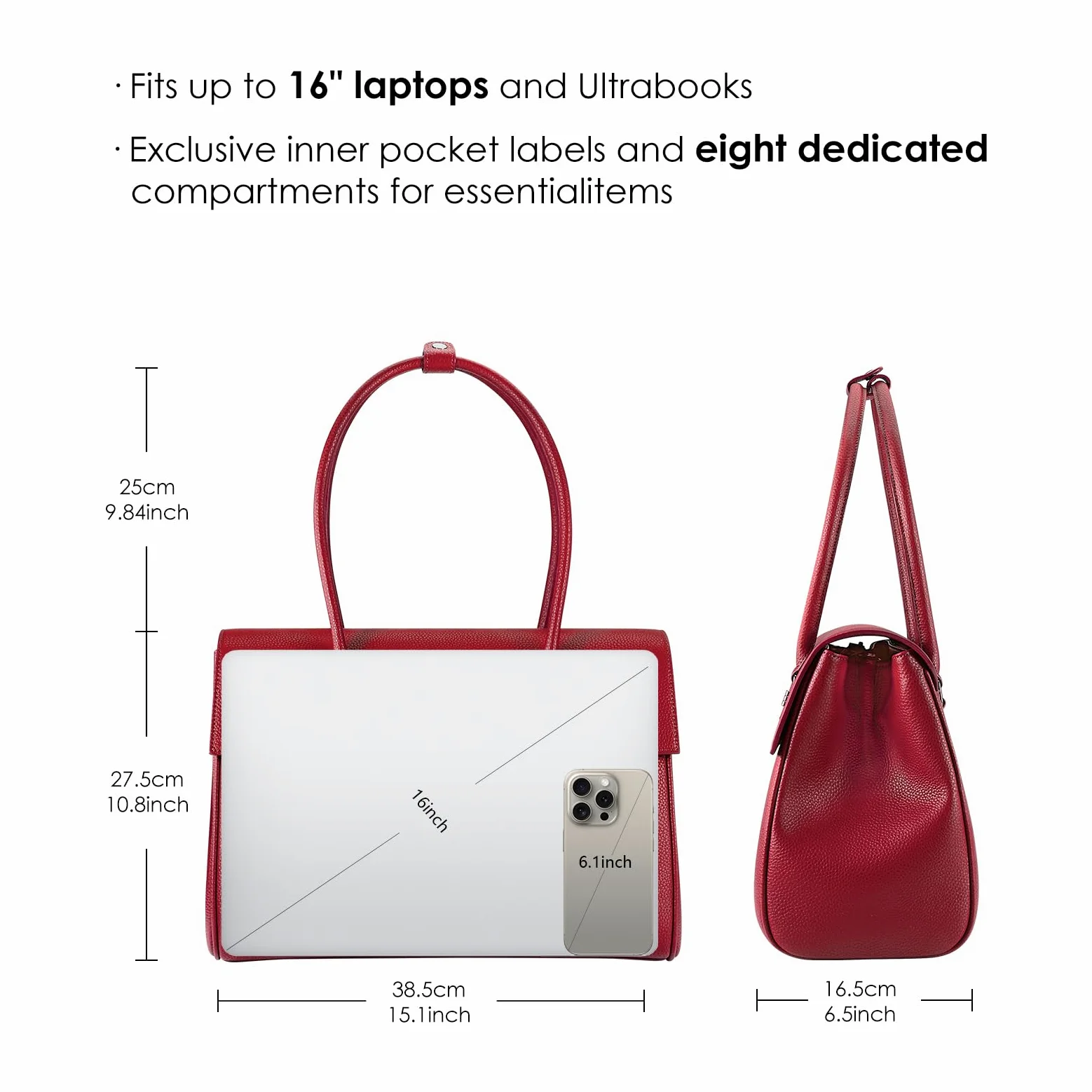 VICTORIA HYDE Bolso de mano para mujer, grande, elegante, bolso de asa, bolso de mano de trabajo