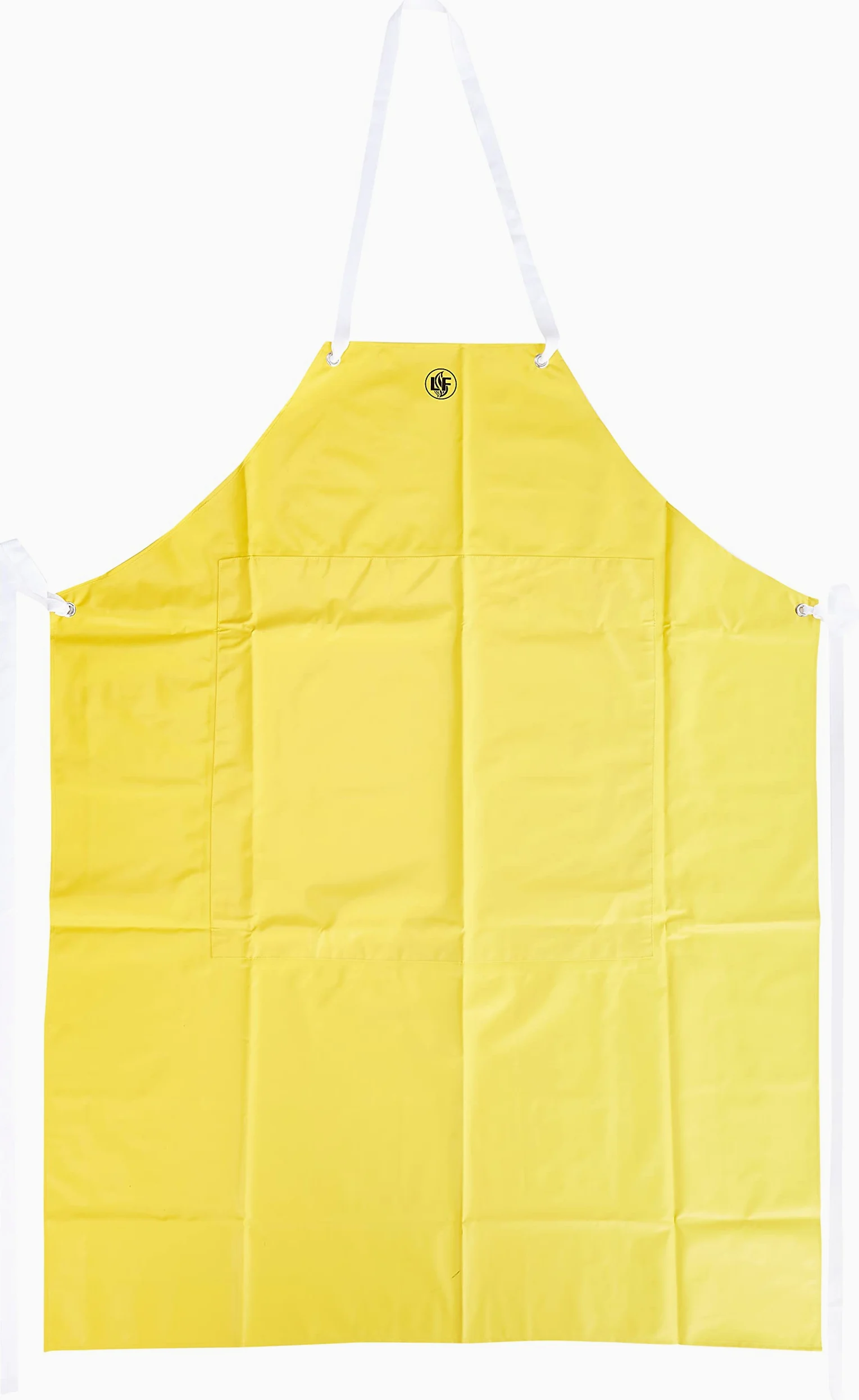 MCR Safety 800S4P Delantal, de neopreno/nailon cosido con borde cosido y costuras selladas, de 35 por 45 pulgadas, color amarillo