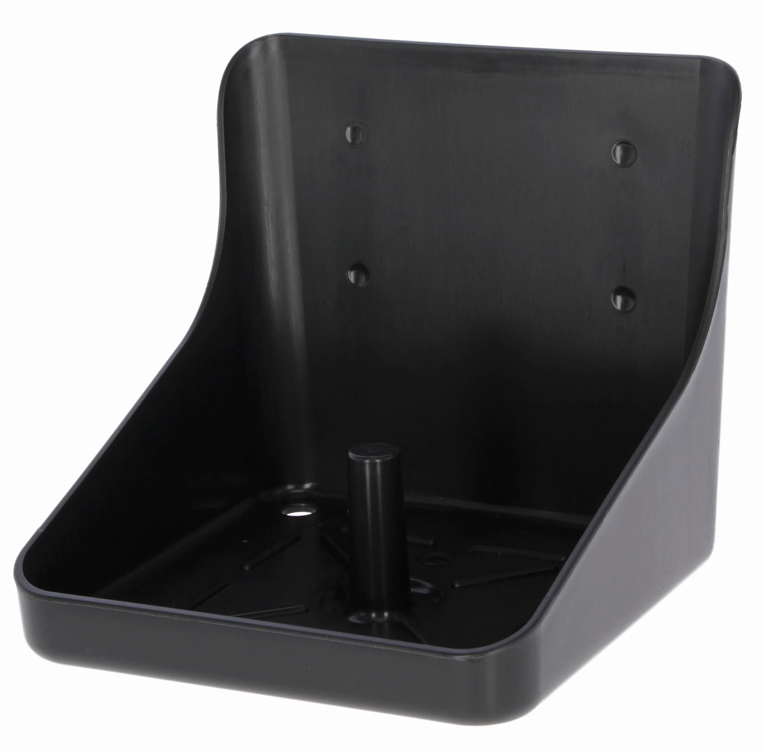 Kerbl Soporte piedras lamer cuadrado plástico negro